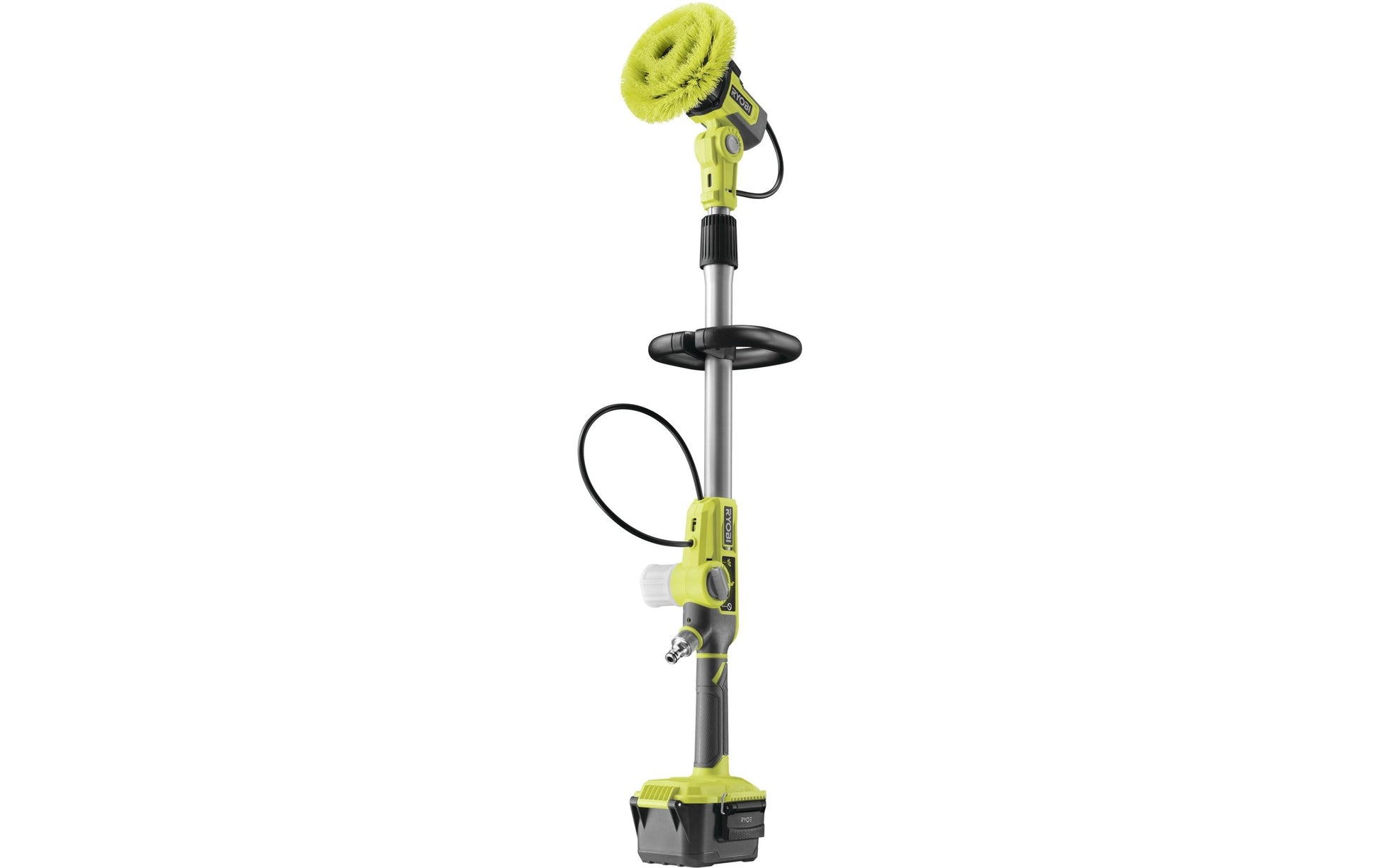Ryobi Elektrische Reinigungsbürste RWTS18-0 – 18 V, 15 cm, Teleskopstiel, für Ryobi ONE+