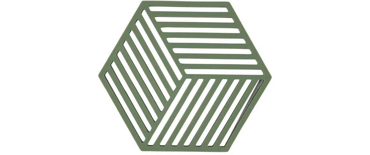 Zone Denmark Silikon-Teekannenuntersetzer, 16 × 14 × 0,9 cm, Grasgrün