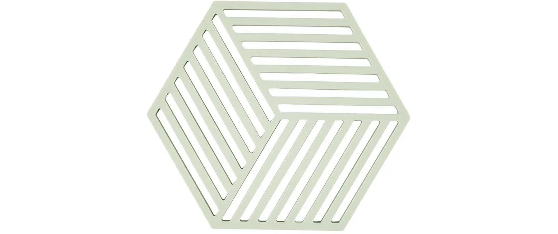 Zone Denmark Hexagon – Topfuntersetzer 16 × 14 × 0,9 cm, Silikon, Mint