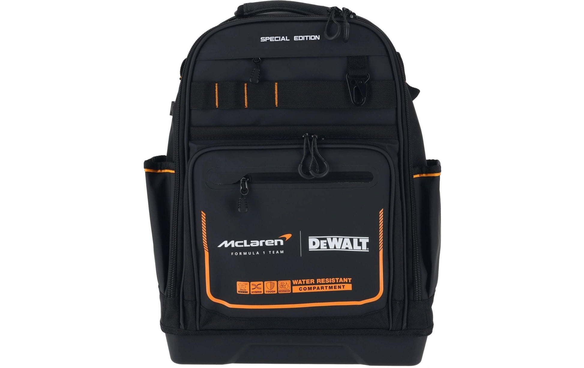 Dewalt McLaren City Rucksack – 23,8 l, wasserfest, Polyester – schwarz, 350 × 540 × 240 mm