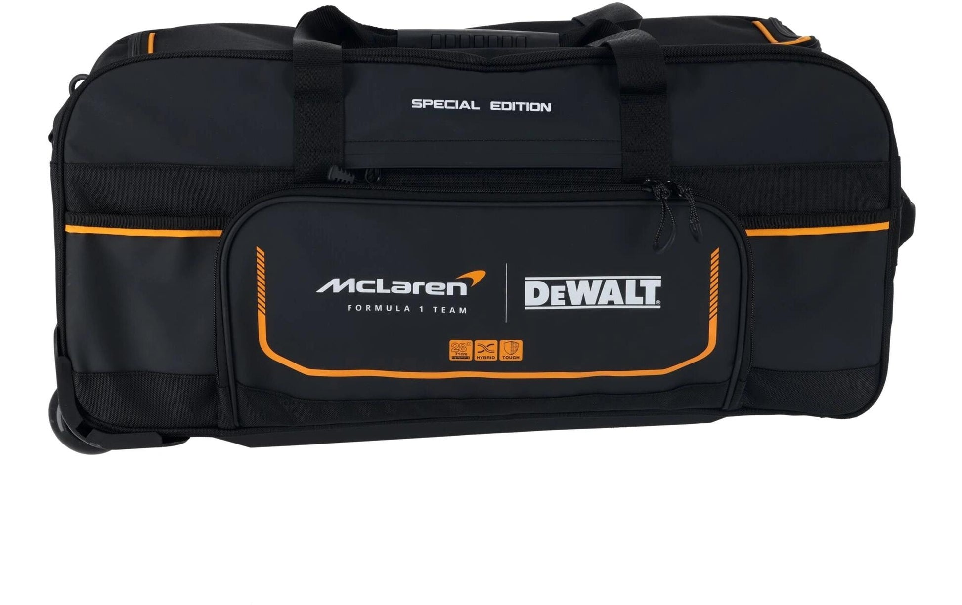 Dewalt McLaren Sporttasche – 60 l, wasserfest, Polyester, gelb-schwarz