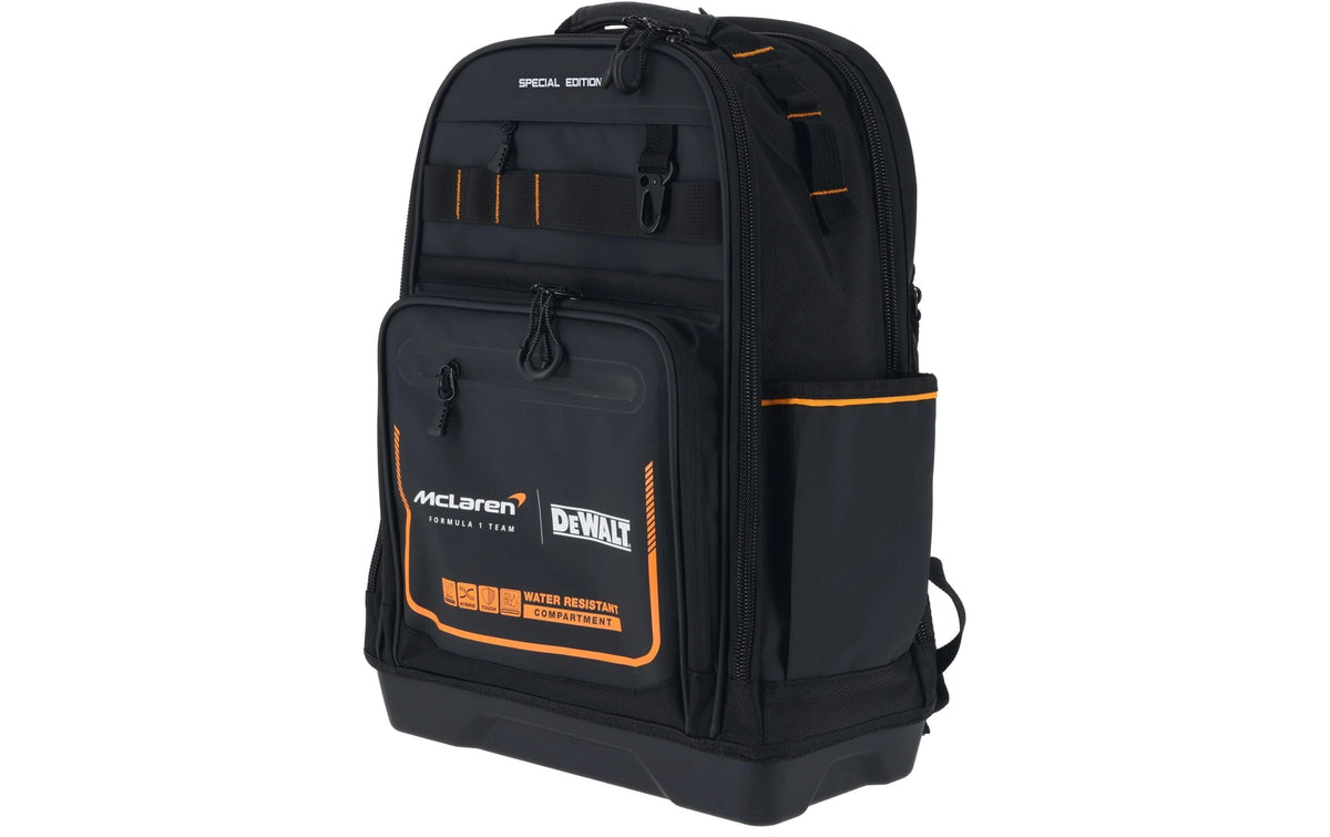 Dewalt McLaren City Rucksack – 23,8 l, wasserfest, Polyester – schwarz, 350 × 540 × 240 mm