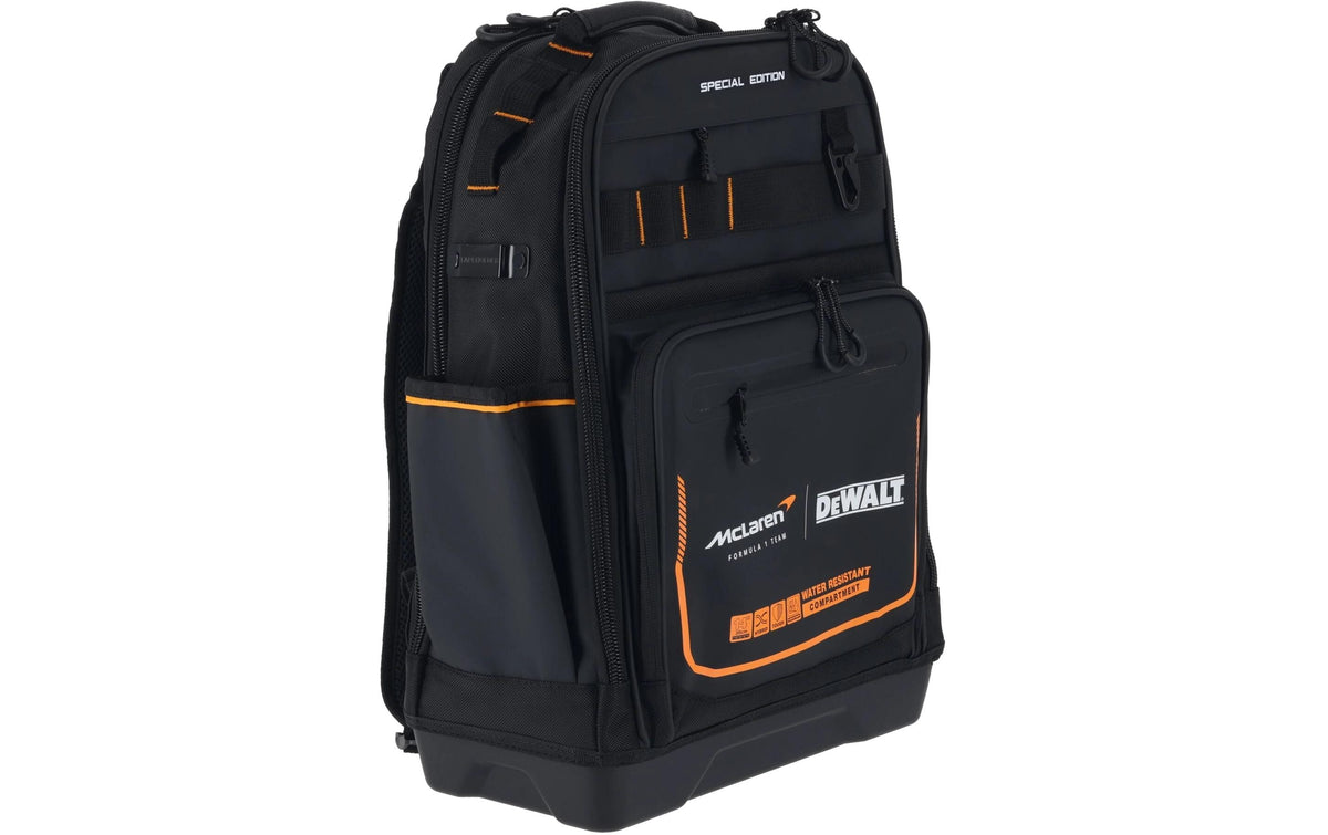 Dewalt McLaren City Rucksack – 23,8 l, wasserfest, Polyester – schwarz, 350 × 540 × 240 mm