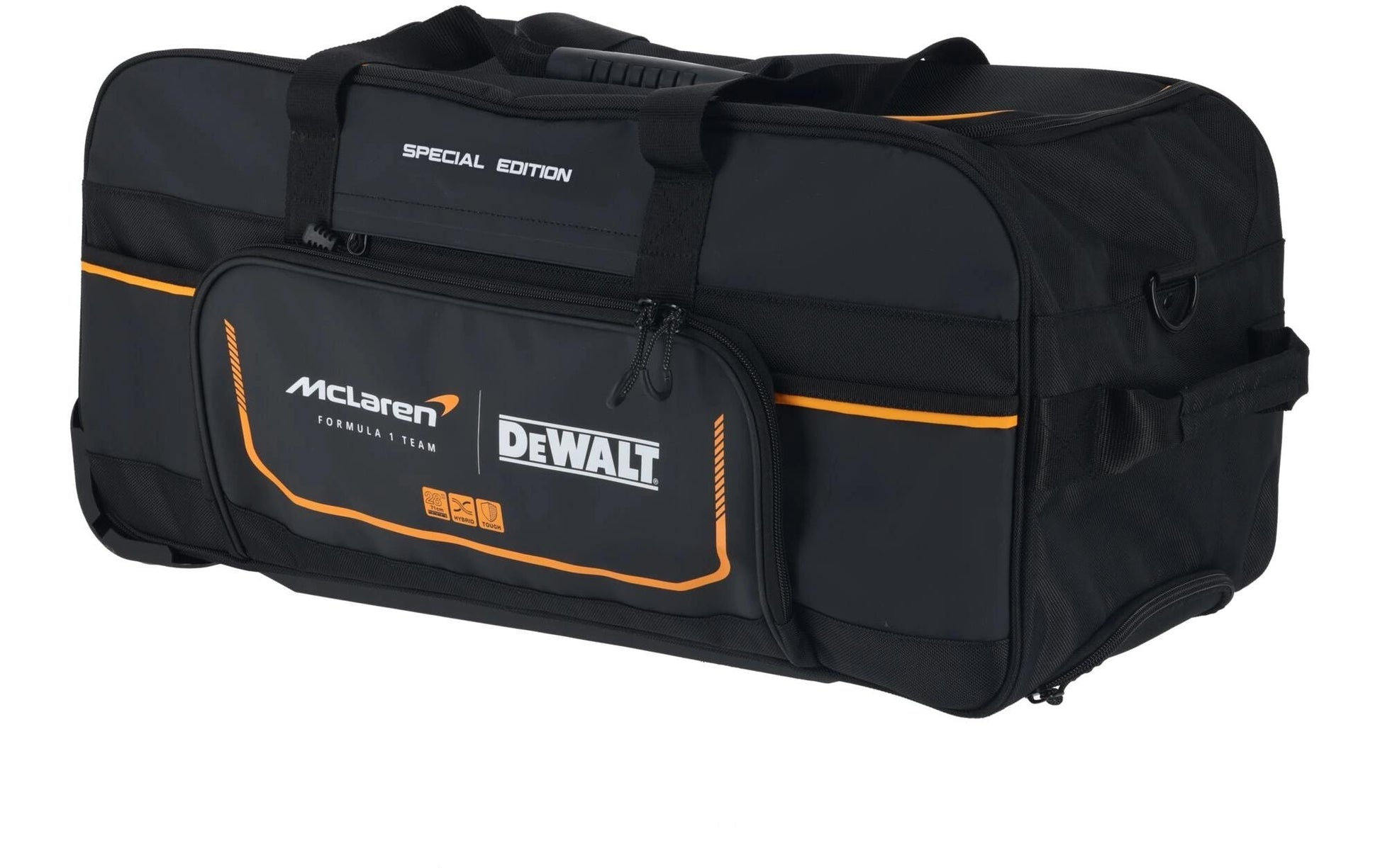 Dewalt McLaren Sporttasche – 60 l, wasserfest, Polyester, gelb-schwarz