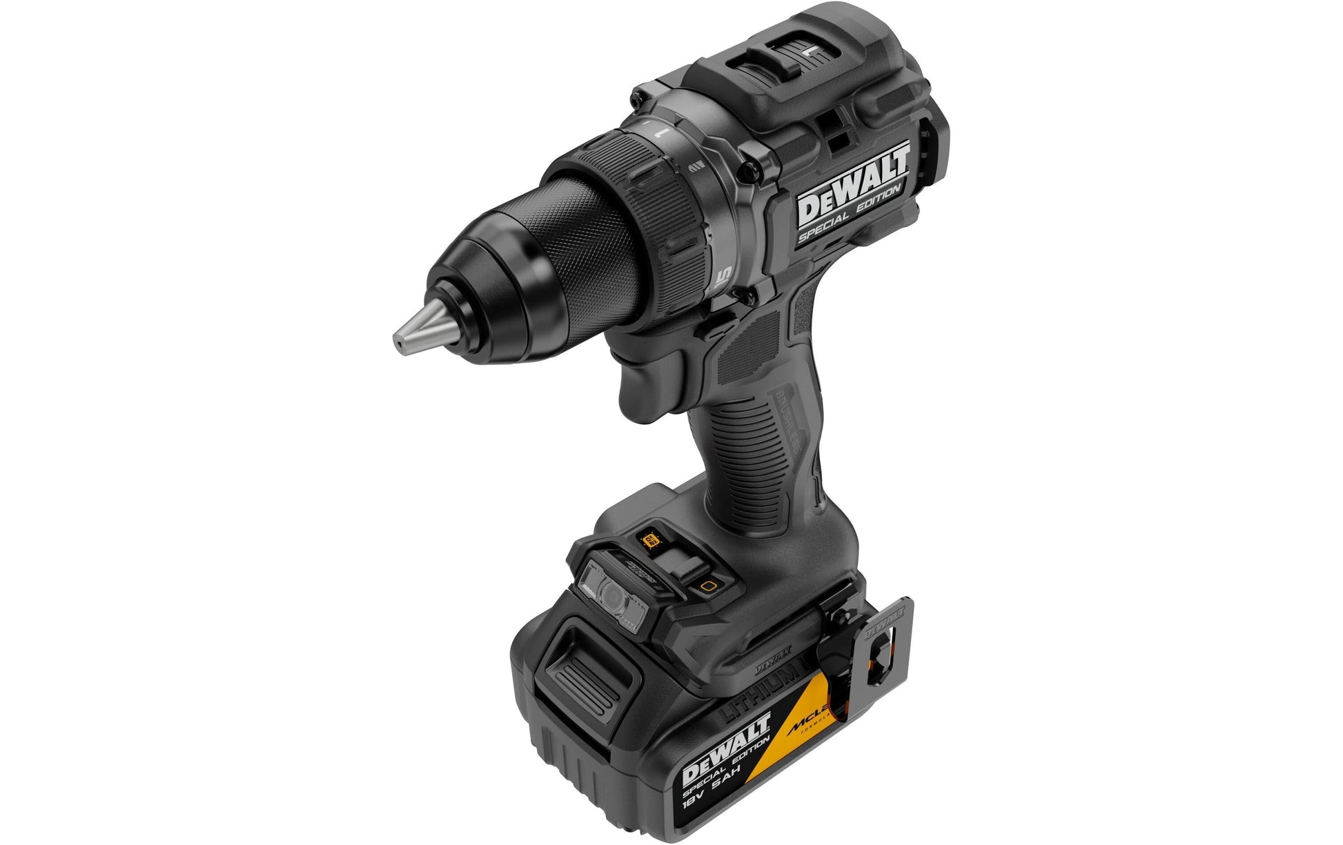 DeWalt McLaren Akku-Bohrschrauber – 18 V – 13 mm – 90 Nm – 2×5 Ah & Ladegerät – XR