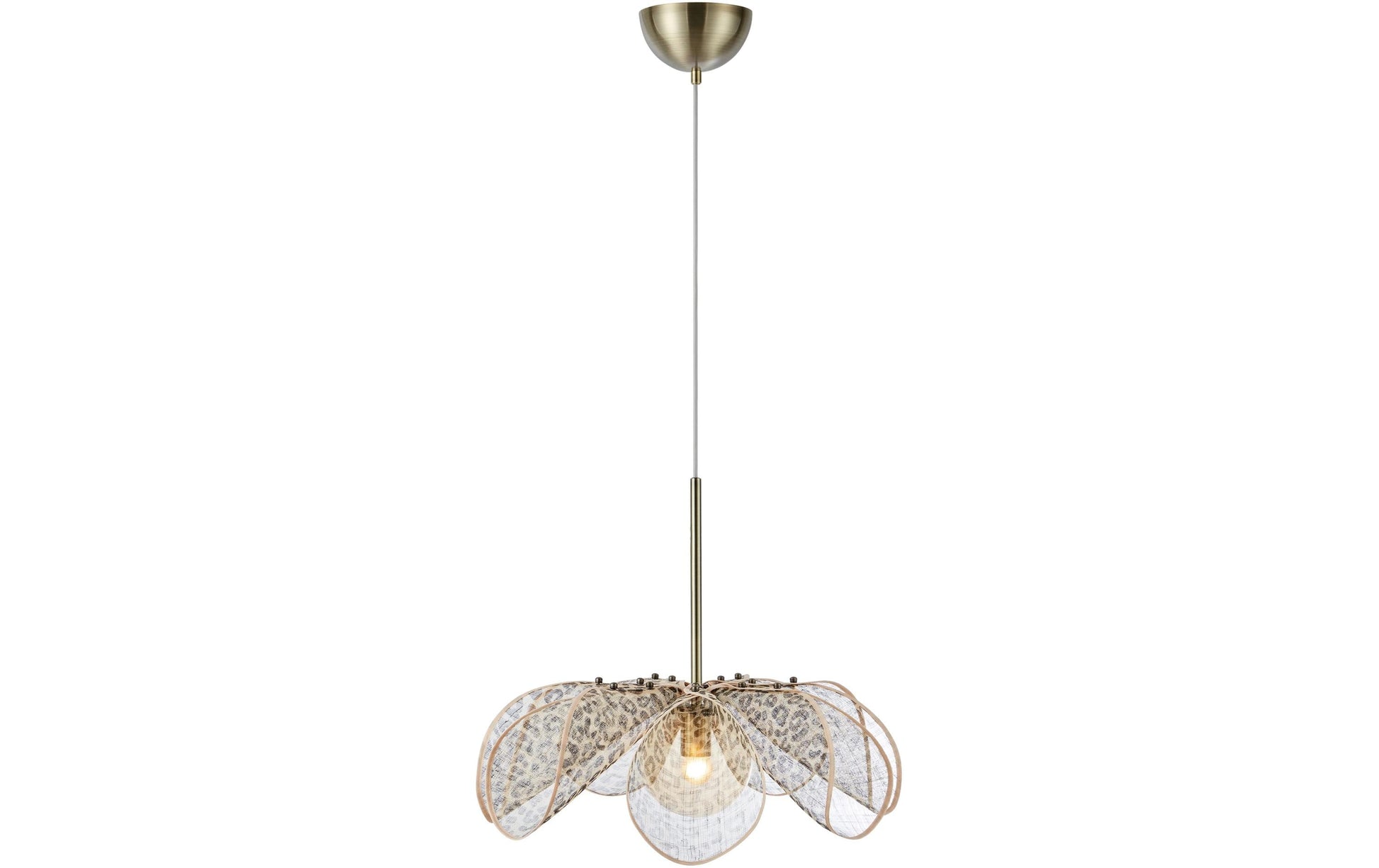 Markslöjd Deckenleuchte STYRKA – Ø 63 × 50 cm, 2700 K, 40 W, nicht dimmbar, Beige/Gold