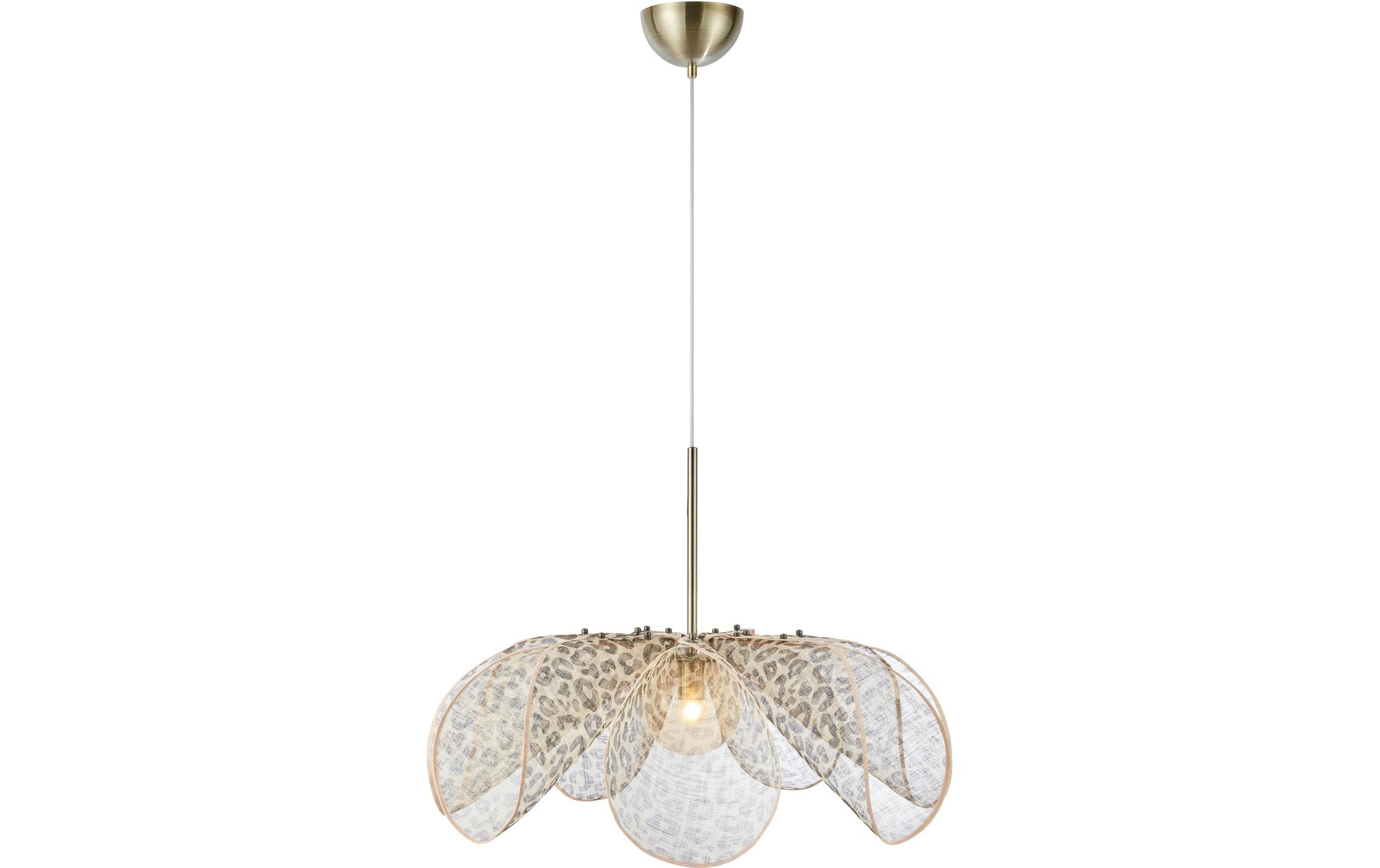 Markslöjd Deckenleuchte STYRKA – Ø 75 × 60 cm, 40 W, 2700 K, beige/bronze, exkl. E27