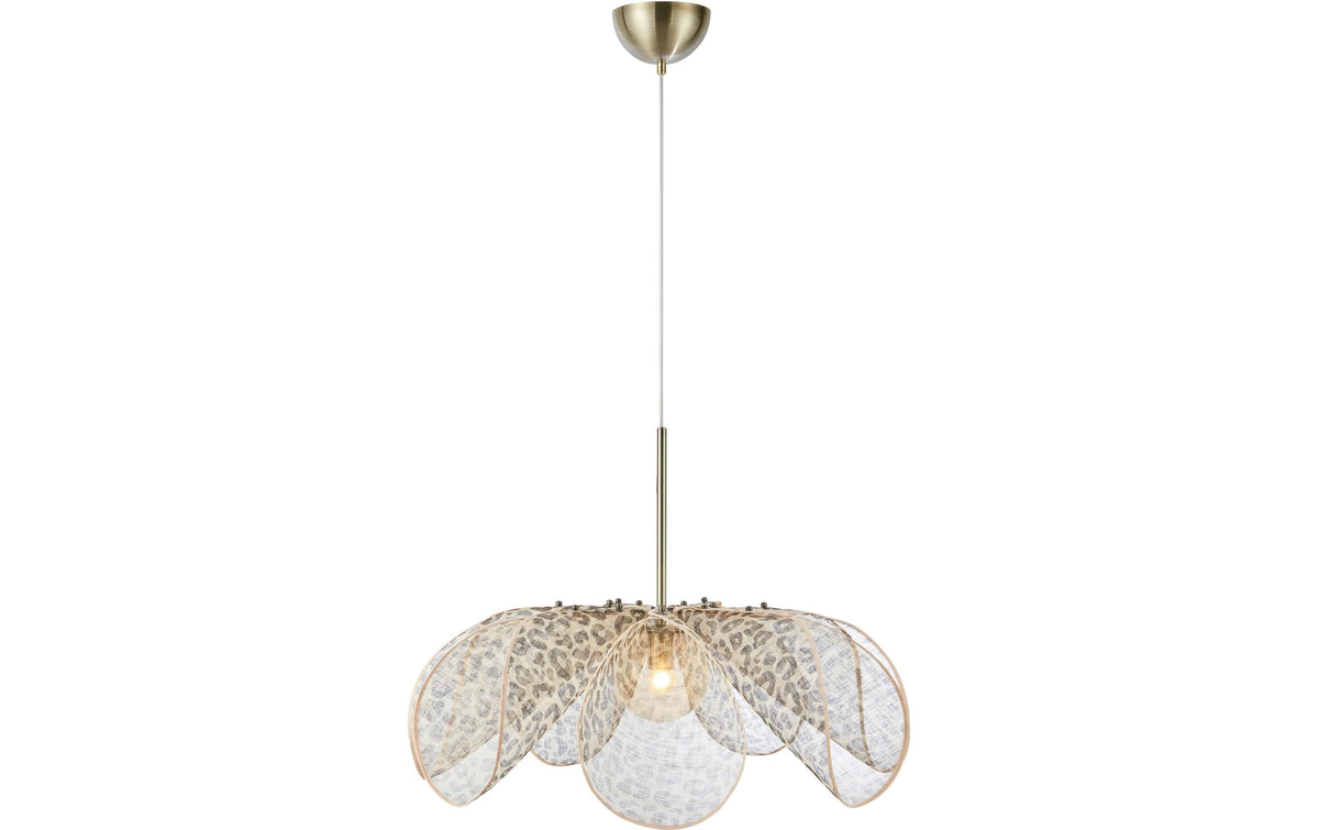 Markslöjd Deckenleuchte STYRKA – Ø 75 × 60 cm, 40 W, 2700 K, beige/bronze, exkl. E27