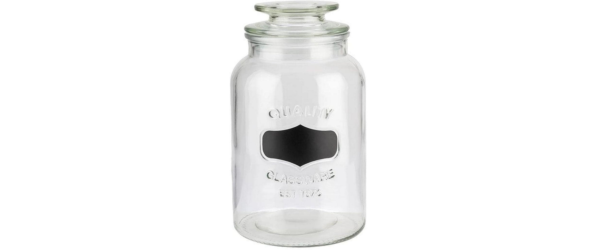 APS Vorratsglas – 1,5 l, Ø 12,0 cm, H 21,0 cm, Glas, Transparent, mit Deckel, spülmaschinenfest, BPA-frei