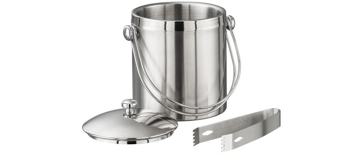 APS Eiswürfelbehälter – Ø 12 × 17 cm, Edelstahl, 45 Eiswürfel, BPA-frei