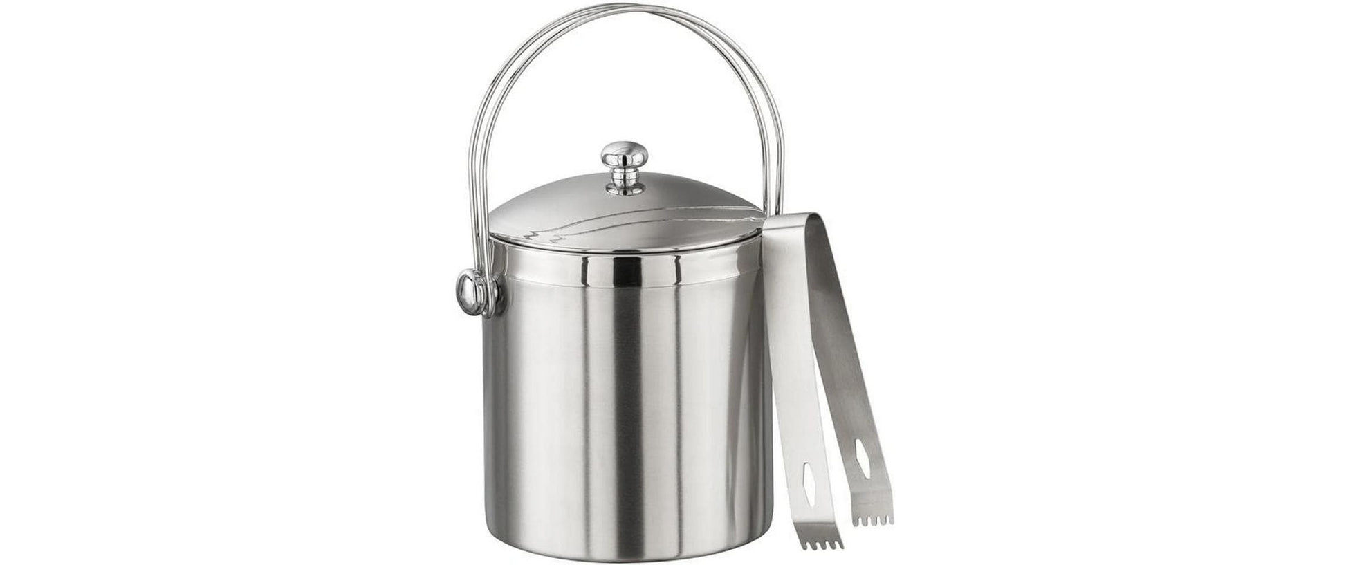 APS Eiswürfelbehälter – Ø 12 × 17 cm, Edelstahl, 45 Eiswürfel, BPA-frei