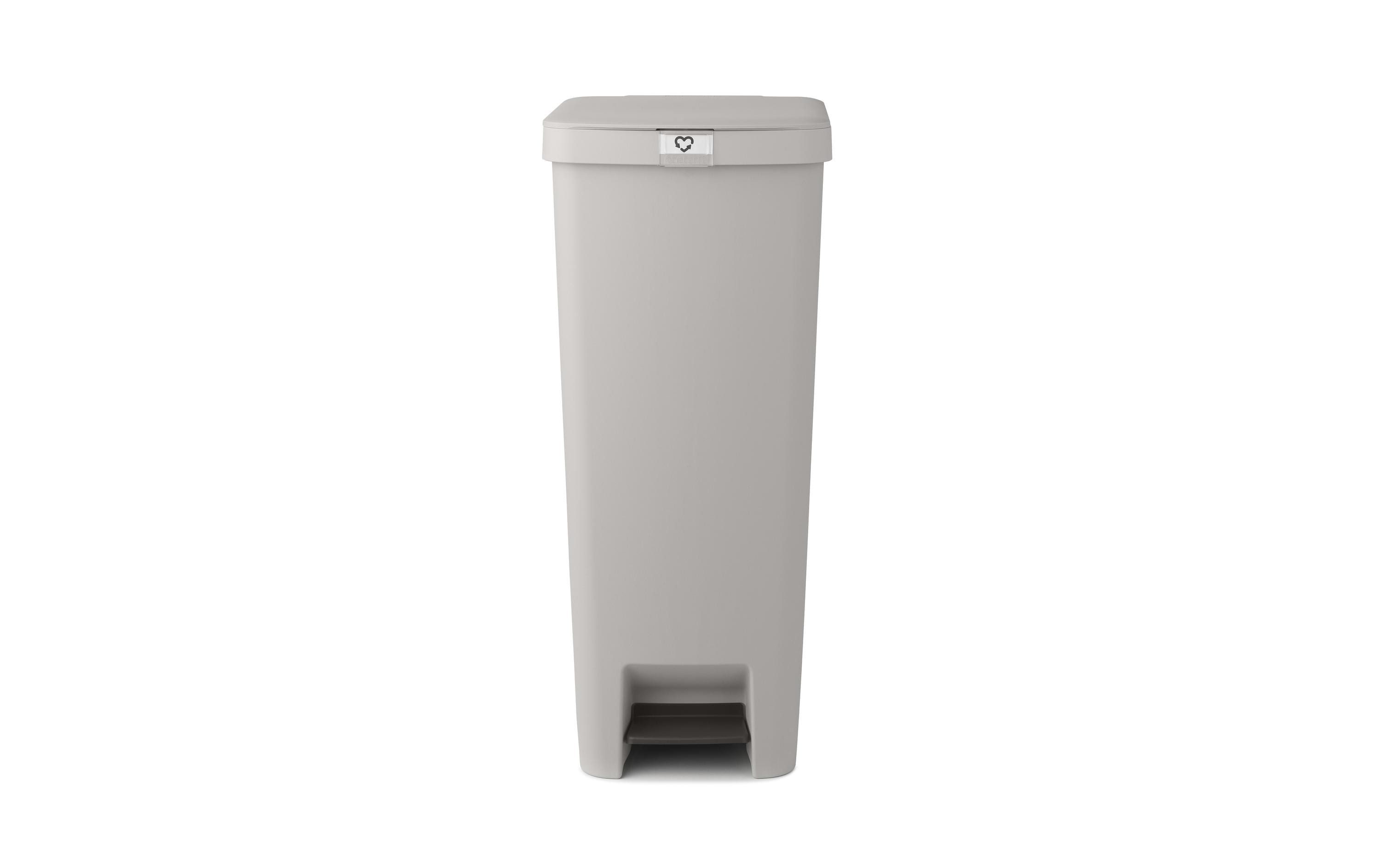 Brabantia StepUp Treteimer – 40 l – Kunststoff, rechteckig – Grau