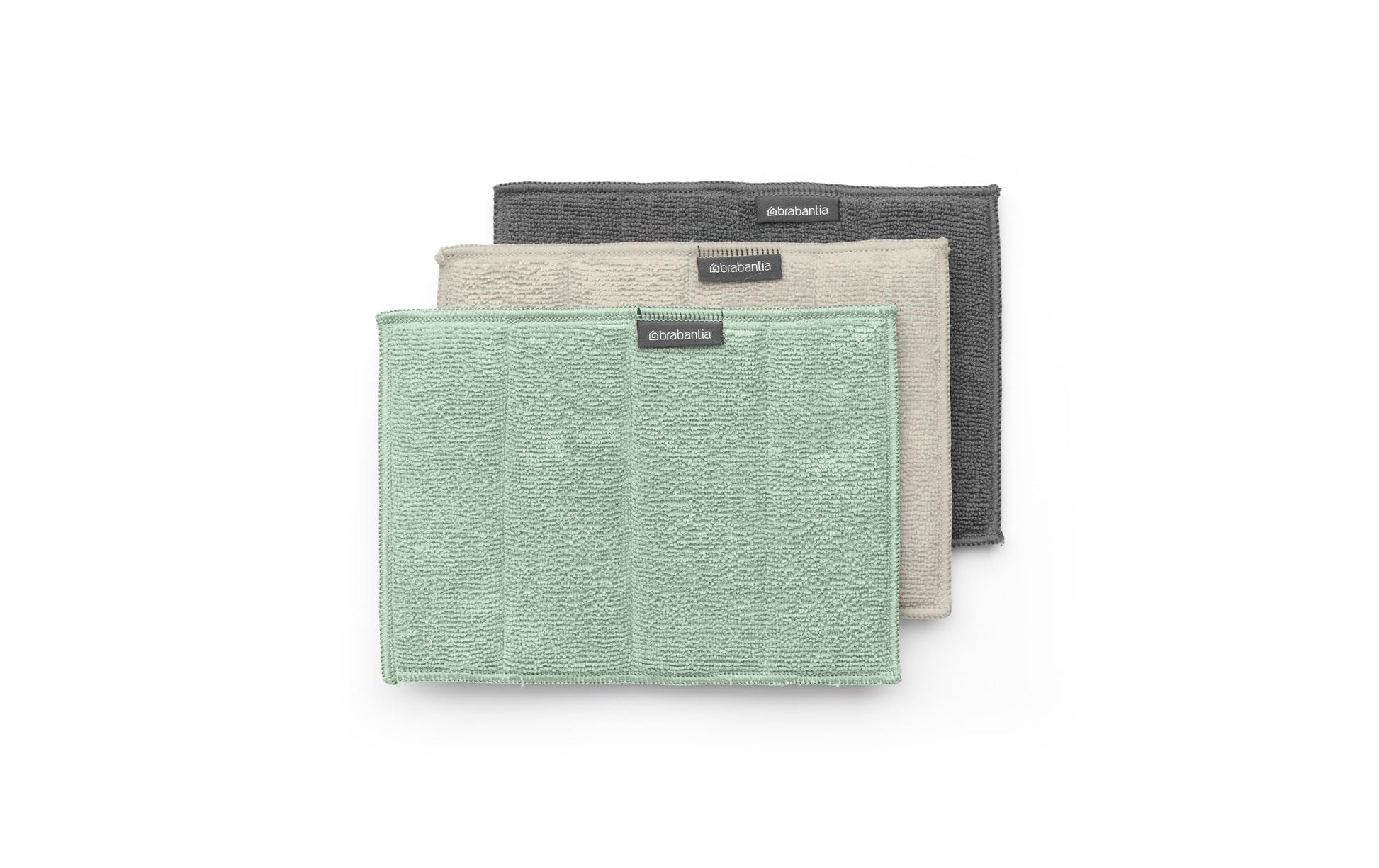 Brabantia Reinigungstuch – assortiert, Mikrofaser, 3er-Set