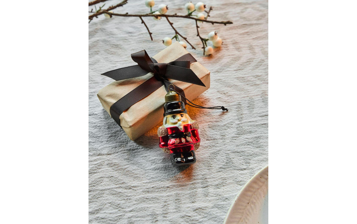 Society of Lifestyle House Doctor Tino Weihnachtskugel – Ø 4,5 × 7 cm – Glas, rot – 4er Set