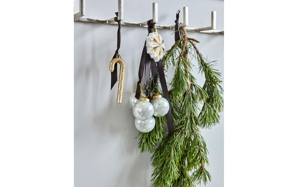 Society of Lifestyle House Doctor Fiore Weihnachtskugel – Ø 6 cm – Glas, Mehrfarbig – 4er Set