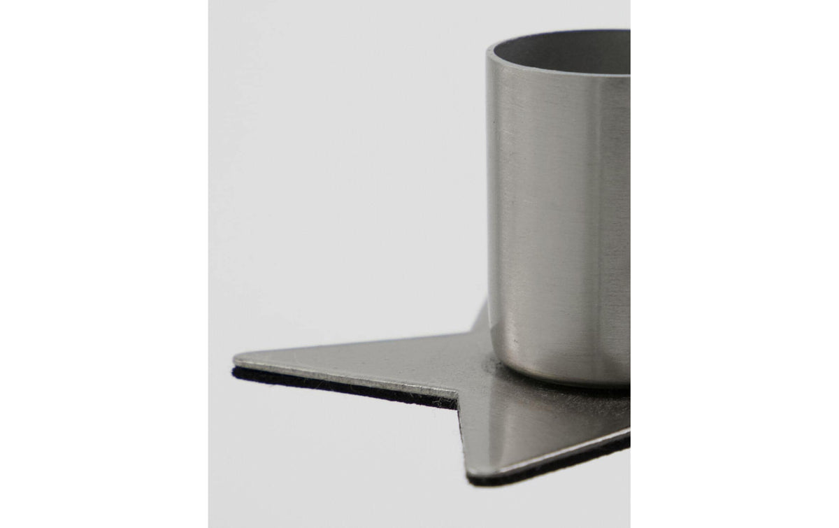 Society of Lifestyle House Doctor Kerzenhalter – Metall, Silber – Ø 6 × 3 cm – 6-teilig