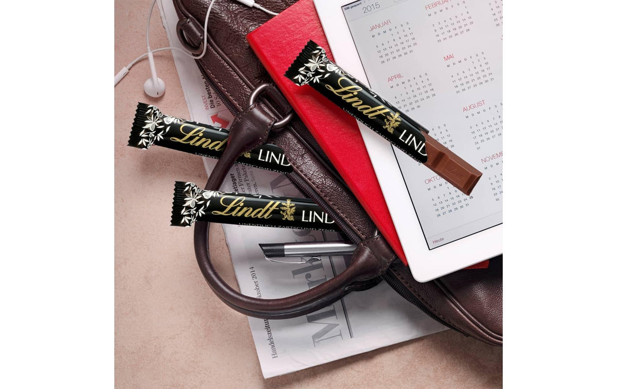 Lindt LINDOR Schokoriegel – dunkle Schokolade – 24 × 37 g