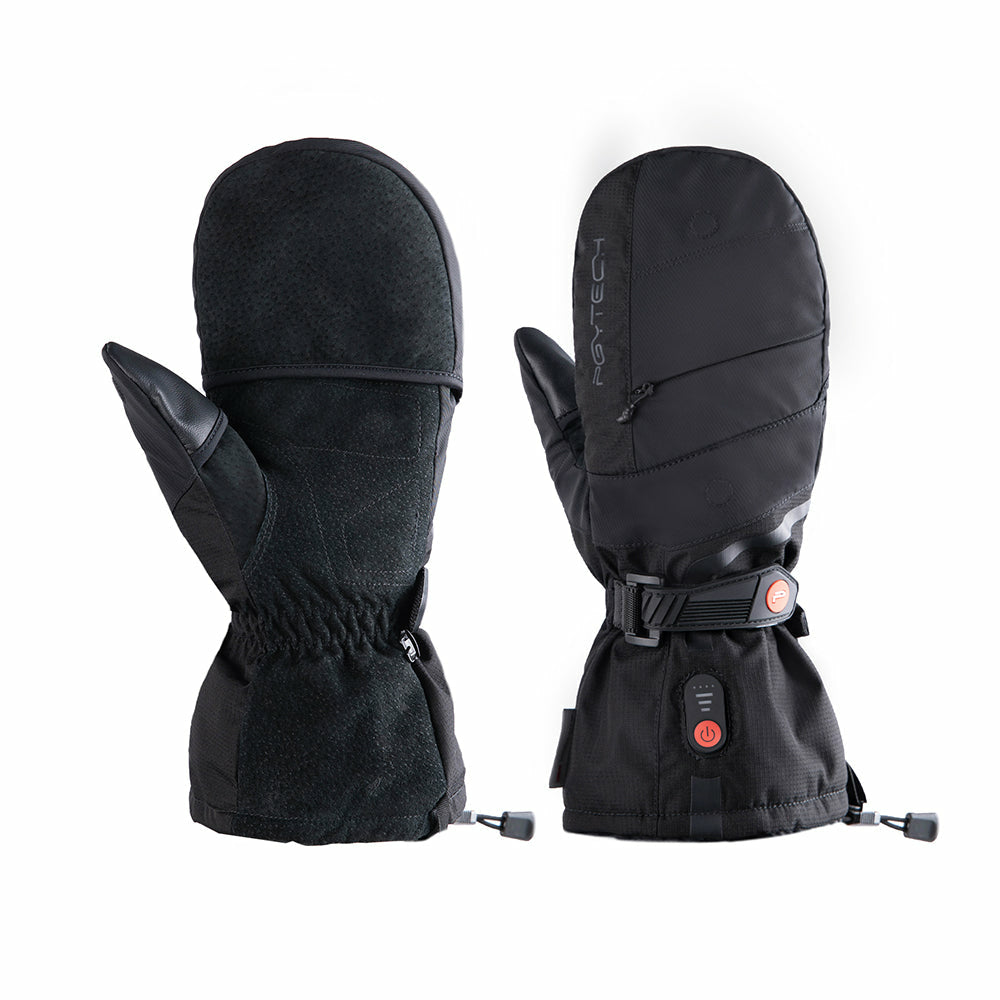 PGYTECH P-GM-203 Handschuhe – Grösse XL, Baumwolle/Echtleder, wasser- und winddicht – Schwarz