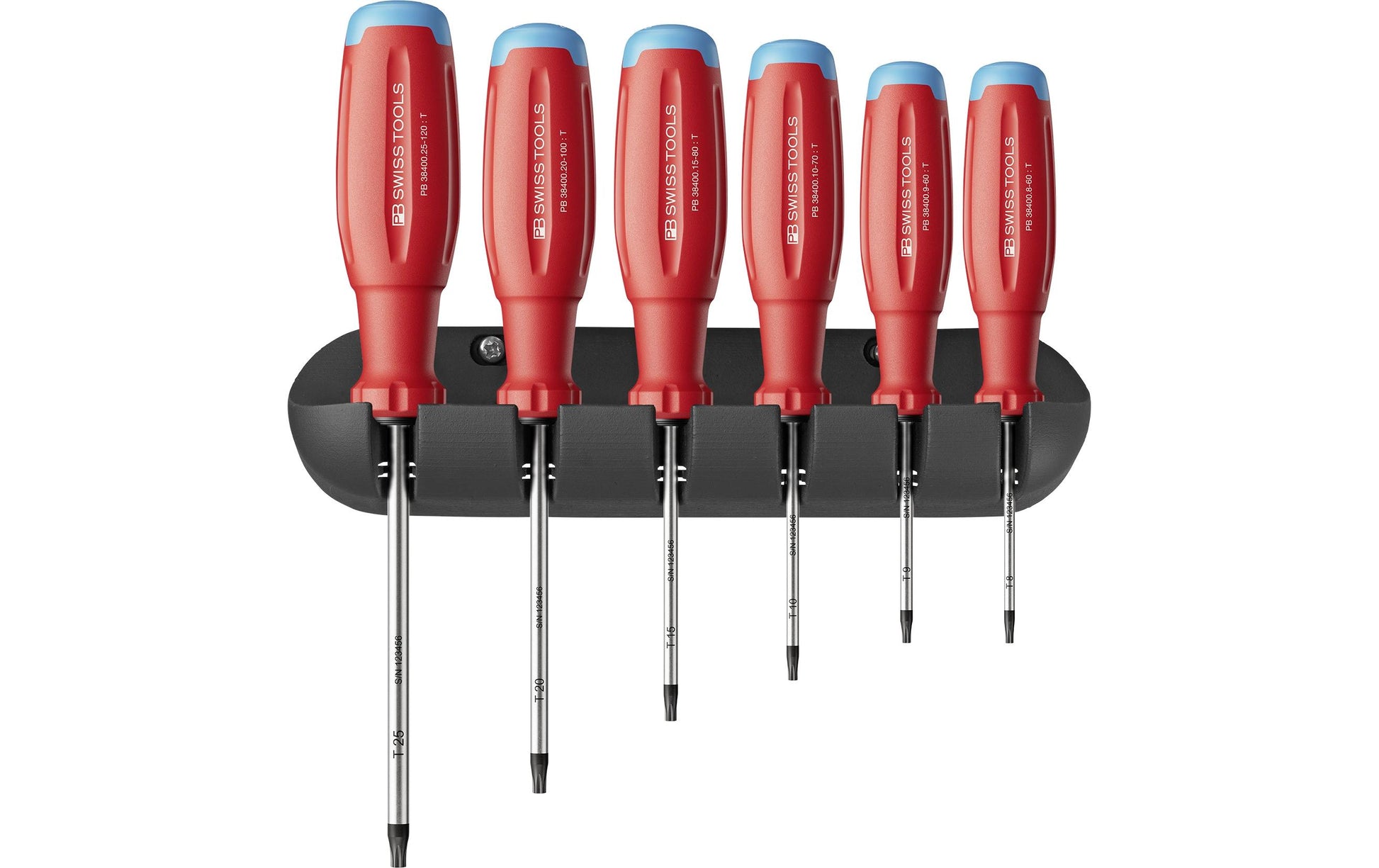 PB Swiss Tools SwissGrip Evo – Schraubenzieher-Set TX, 6-teilig, PB 38440.H