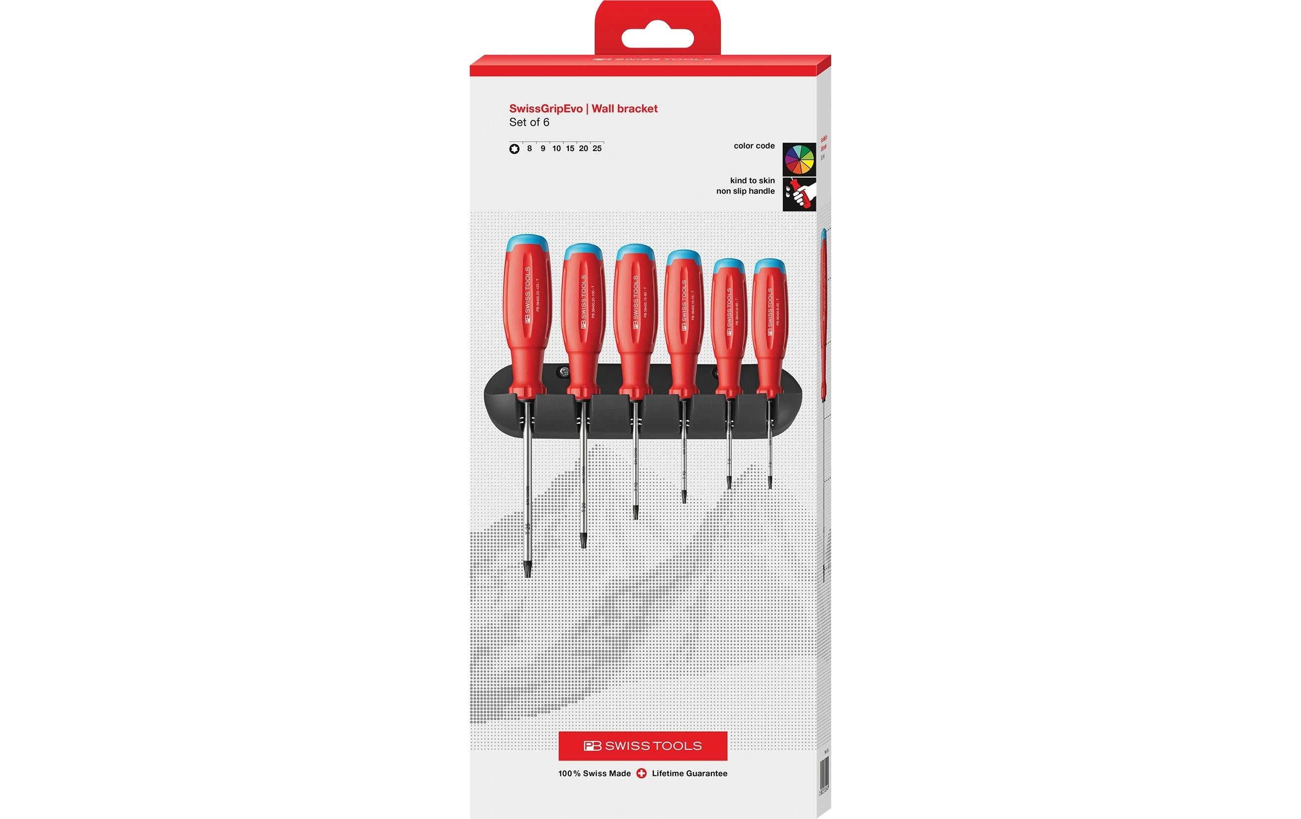 PB Swiss Tools SwissGrip Evo – Schraubenzieher-Set TX, 10-teilig – 38440.H CBB
