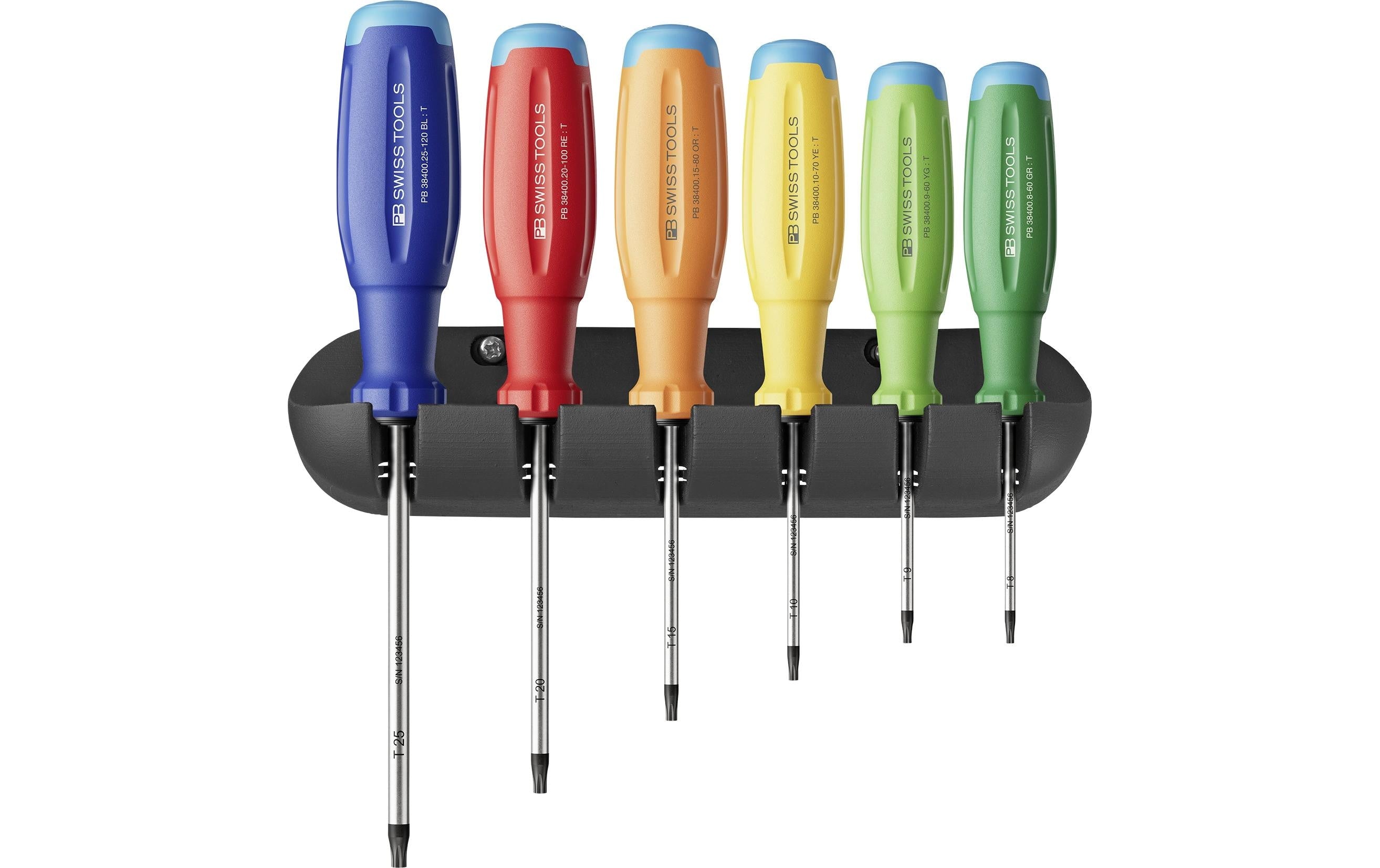 PB Swiss Tools SwissGrip Evo – Schraubenzieher-Set TX, 6-teilig – PB 38440.H RB