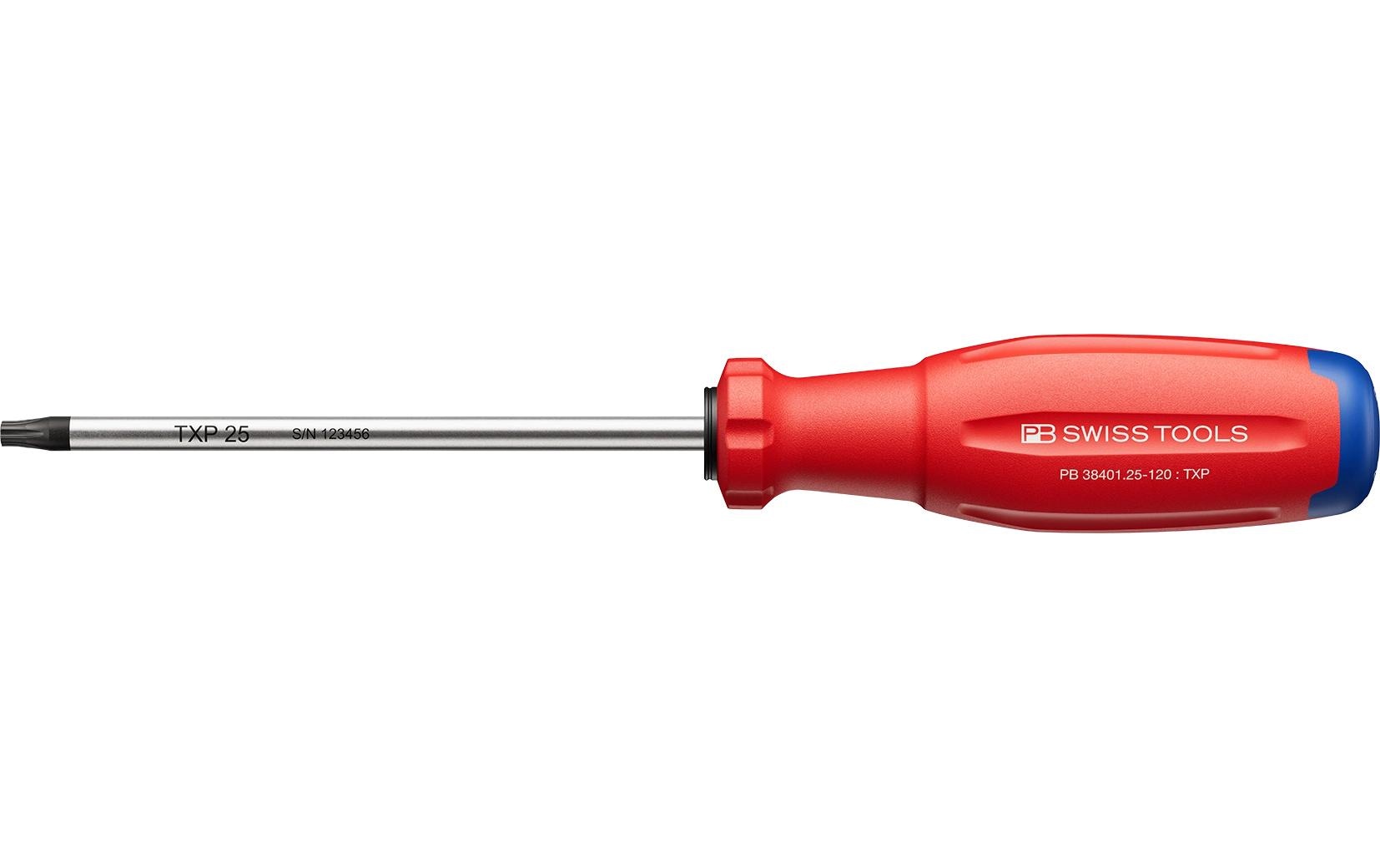 PB Swiss Tools SwissGrip Evo Schraubenzieher Werkstatt – T25, Klingenlänge 330 mm, Federstahl