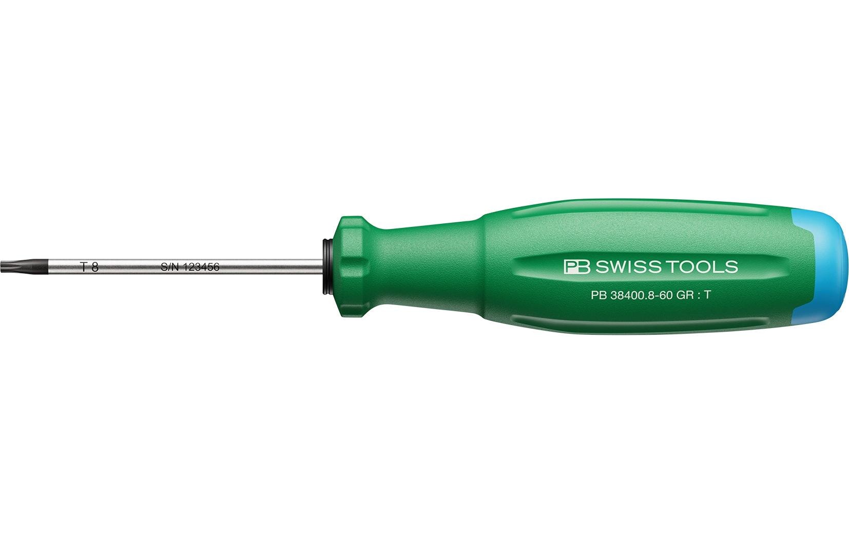PB Swiss Tools SwissGrip Evo Schraubenzieher – Torx T8, Klingenlänge 260 mm