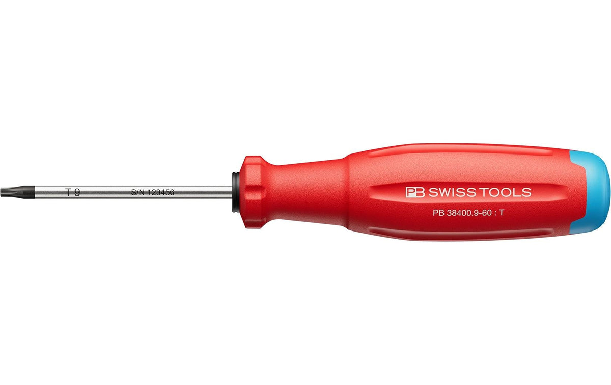 PB Swiss Tools SwissGrip Evo – Schraubenzieher-Set TX9, 1-teilig, 260 mm, PB 38400.9-60