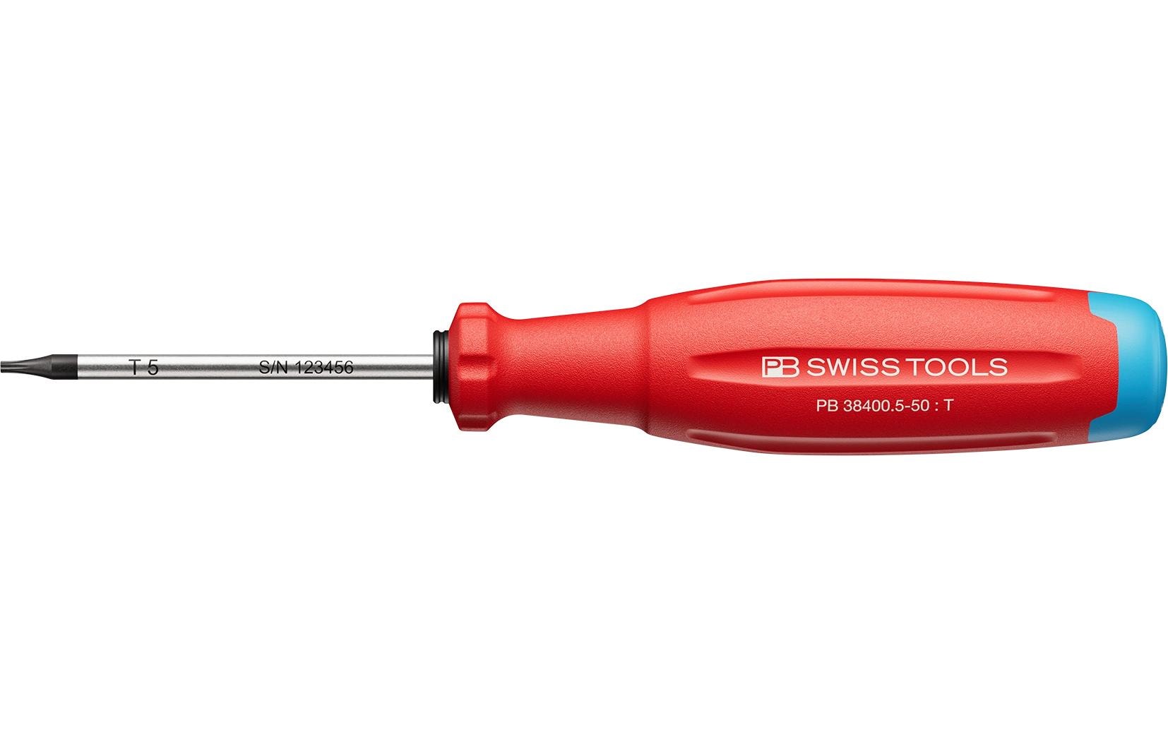 PB Swiss Tools SwissGrip Evo – Schraubenzieher-Set (Standard), TX (T5) – PB 38400.5-50
