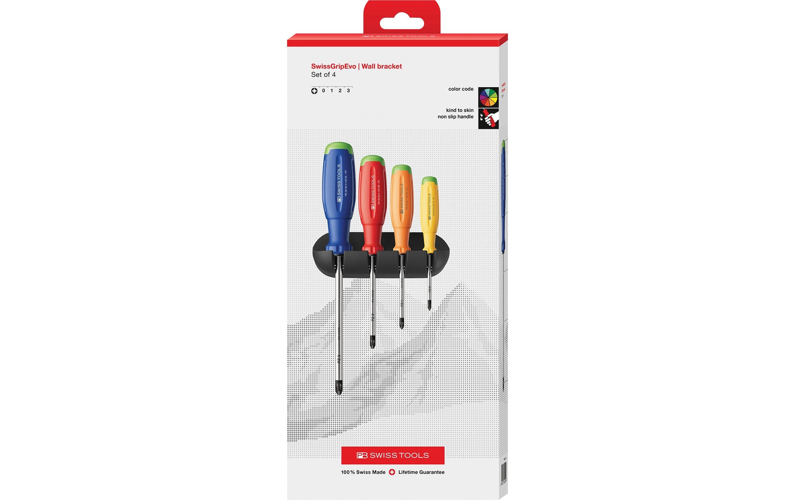 PB Swiss Tools SwissGrip Evo – Schraubenzieher-Set PZ, 10-teilig – PB 38243.H RB CBB