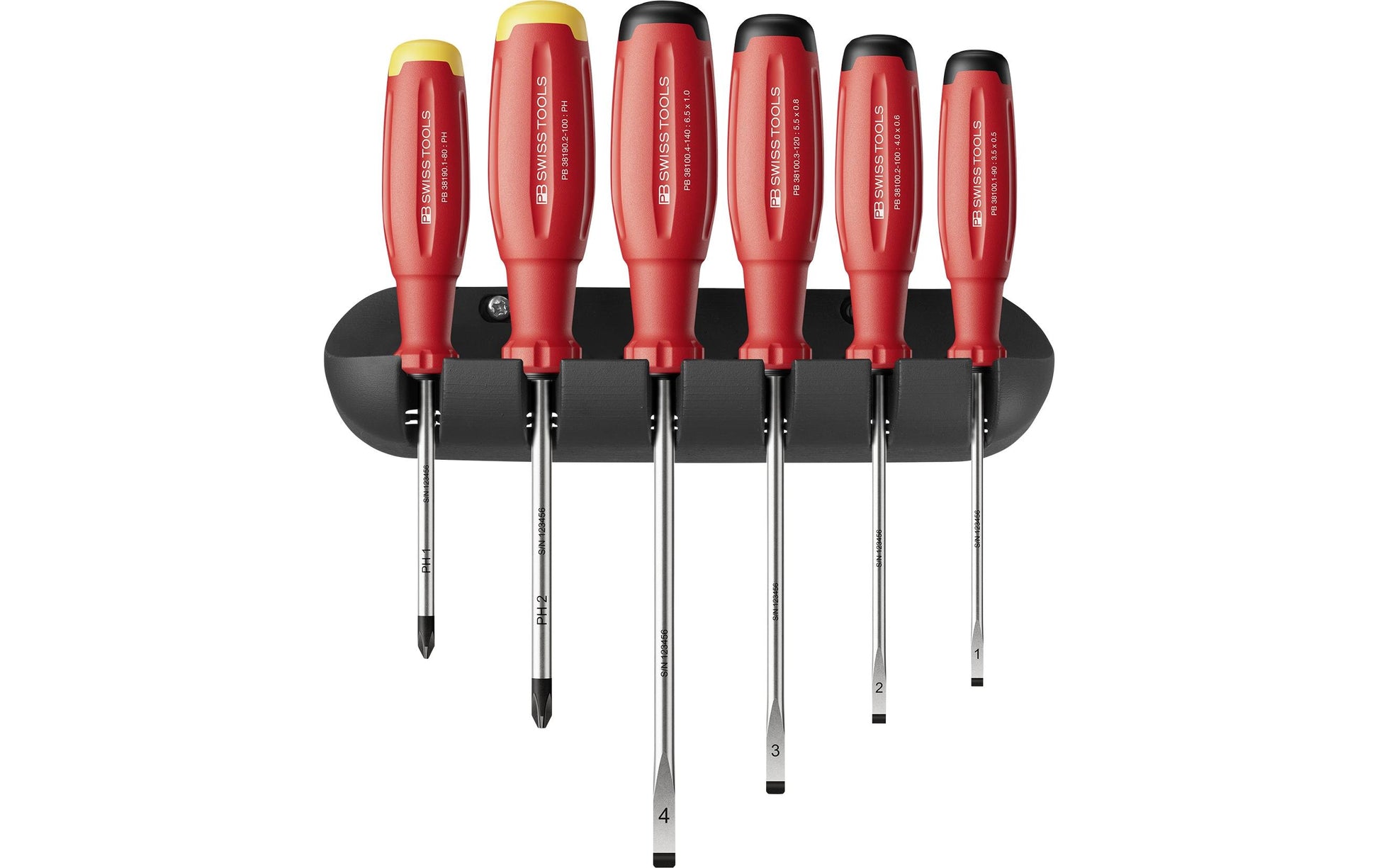 PB Swiss Tools SwissGrip Evo – Schraubenzieher-Set PH/SL, 6-teilig – PB 38244.H