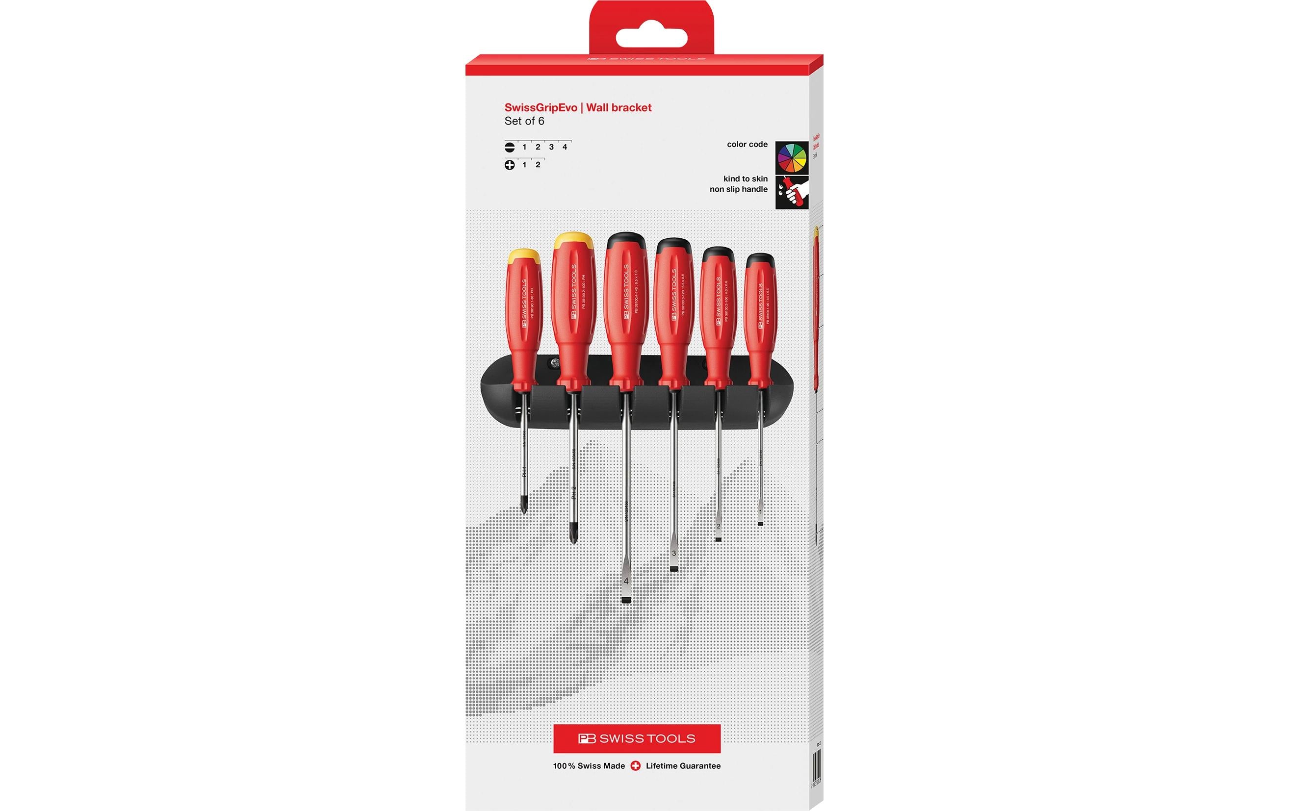 PB Swiss Tools SwissGrip Evo – Schraubenzieher-Set PH/SL, 10-teilig – PB 38244.H CBB