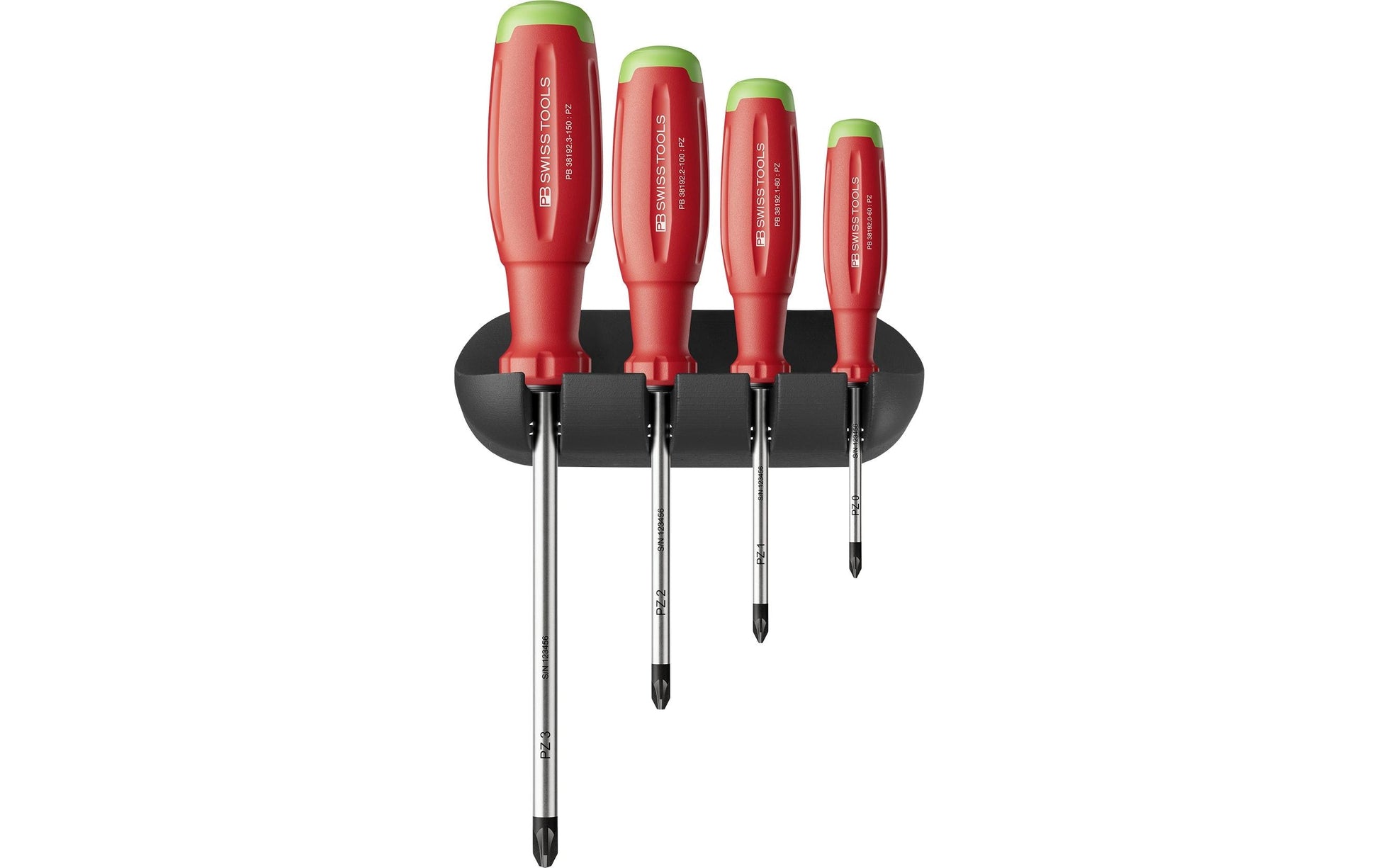 PB Swiss Tools SwissGrip Evo – Schraubenzieher-Set PZ, 4-teilig, PB 38243.H
