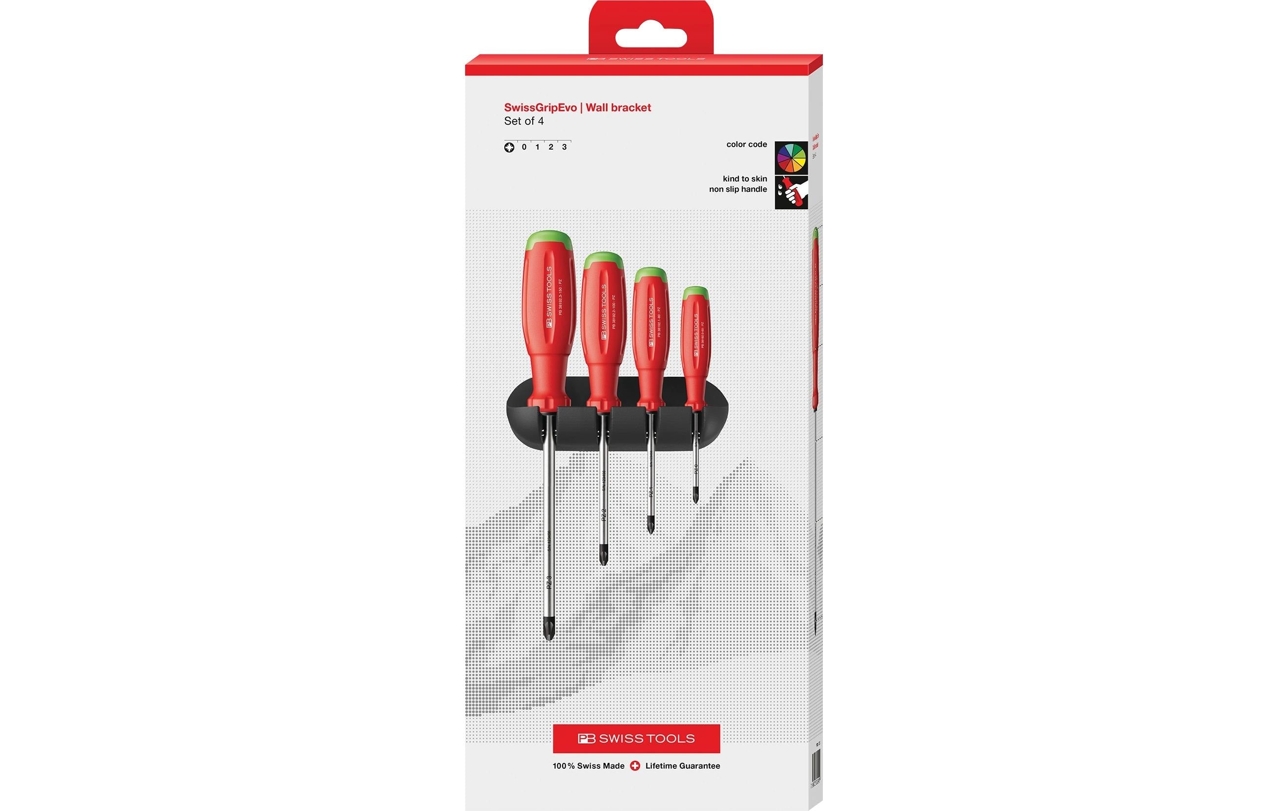 PB Swiss Tools SwissGrip Evo – Schraubenzieher-Set PZ, 10-teilig – PB 38243.H CBB