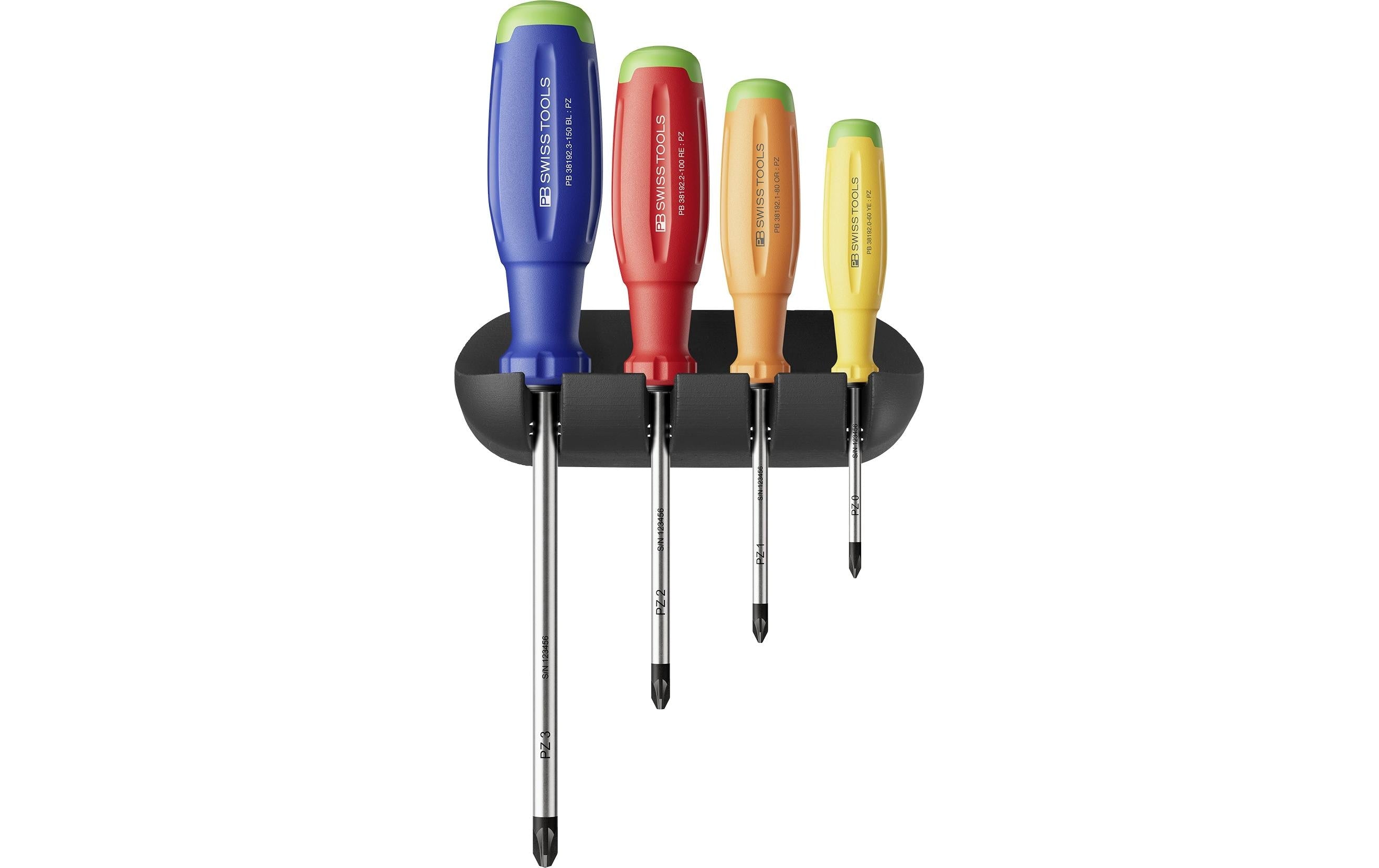 PB Swiss Tools SwissGrip Evo – Schraubenzieher-Set PZ, 6-teilig