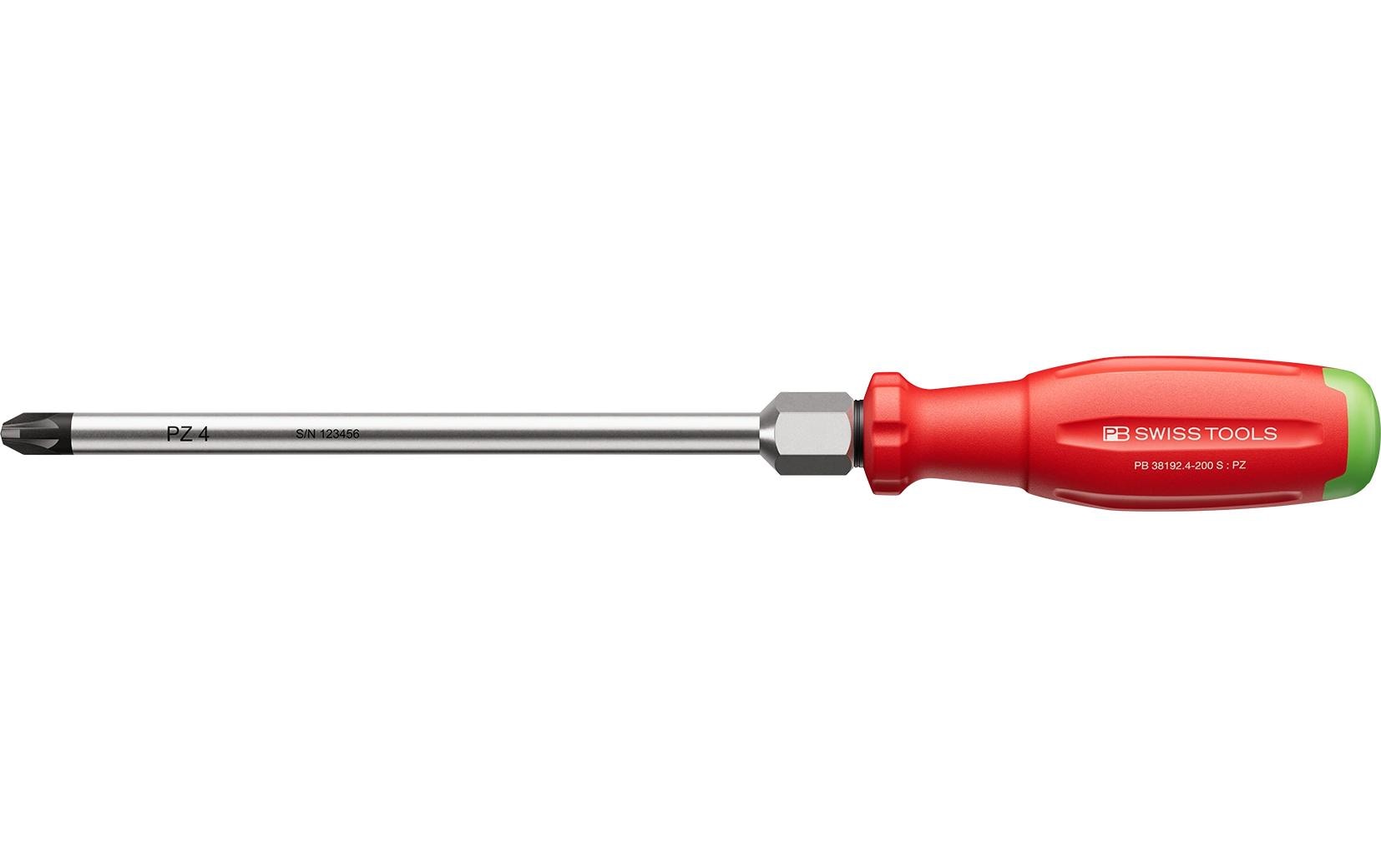 PB Swiss Tools – Schraubenzieher-Set (Standard), PZ 4, 1-teilig – PB 38192.4-200 S