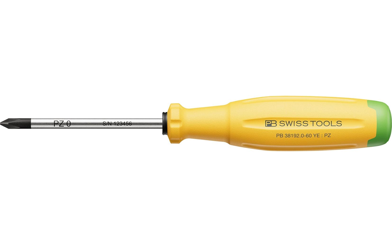 PB Swiss Tools SwissGrip Evo – Schraubenzieher-Set PZ, 1-teilig, PB 38192.0-60 LG