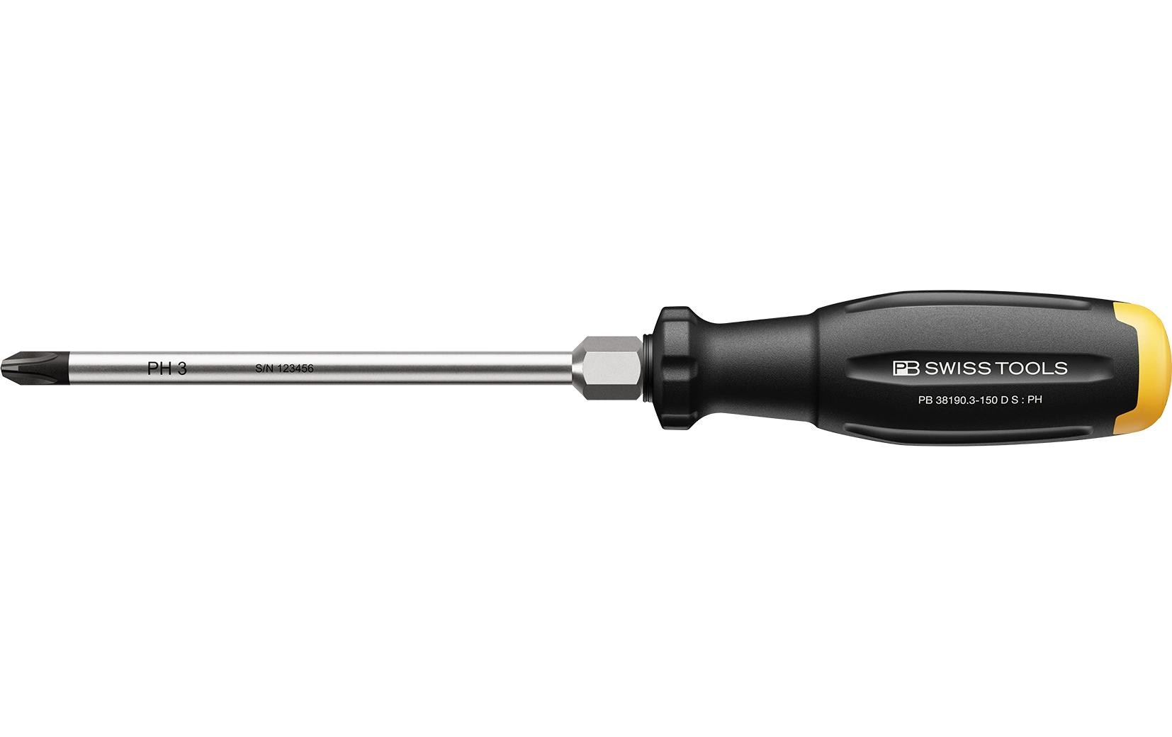 PB Swiss Tools SwissGrip Evo – Schraubenzieher-Set PH, 1-teilig – PB 38190.3-150 D S