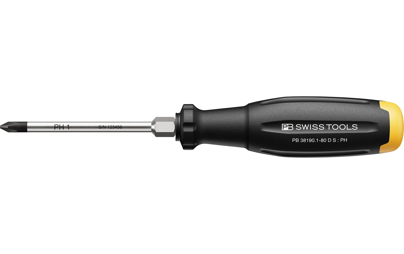 PB Swiss Tools SwissGrip Evo – Schraubenzieher-Set PH, 1-teilig – PB 38190.1-80 D S