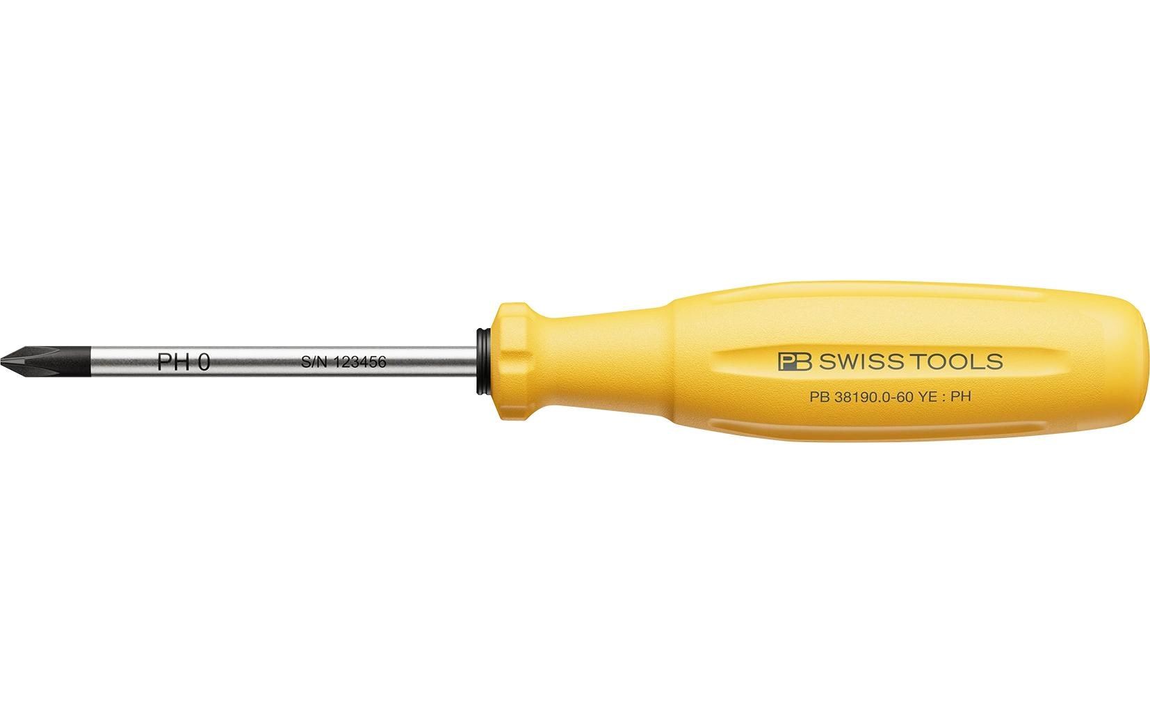 PB Swiss Tools SwissGrip Evo – Schraubenzieher-Set PH (Grösse 0), 1-teilig – PB 38190.0-60 LG