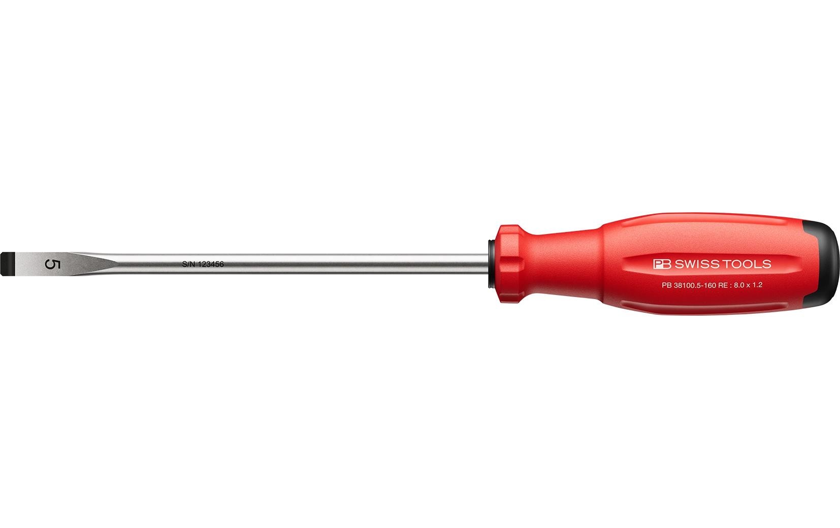 PB Swiss Tools SwissGrip Evo – Schraubenzieher-Set, 8 mm, 1-teilig – PB 38100.5-160 RE