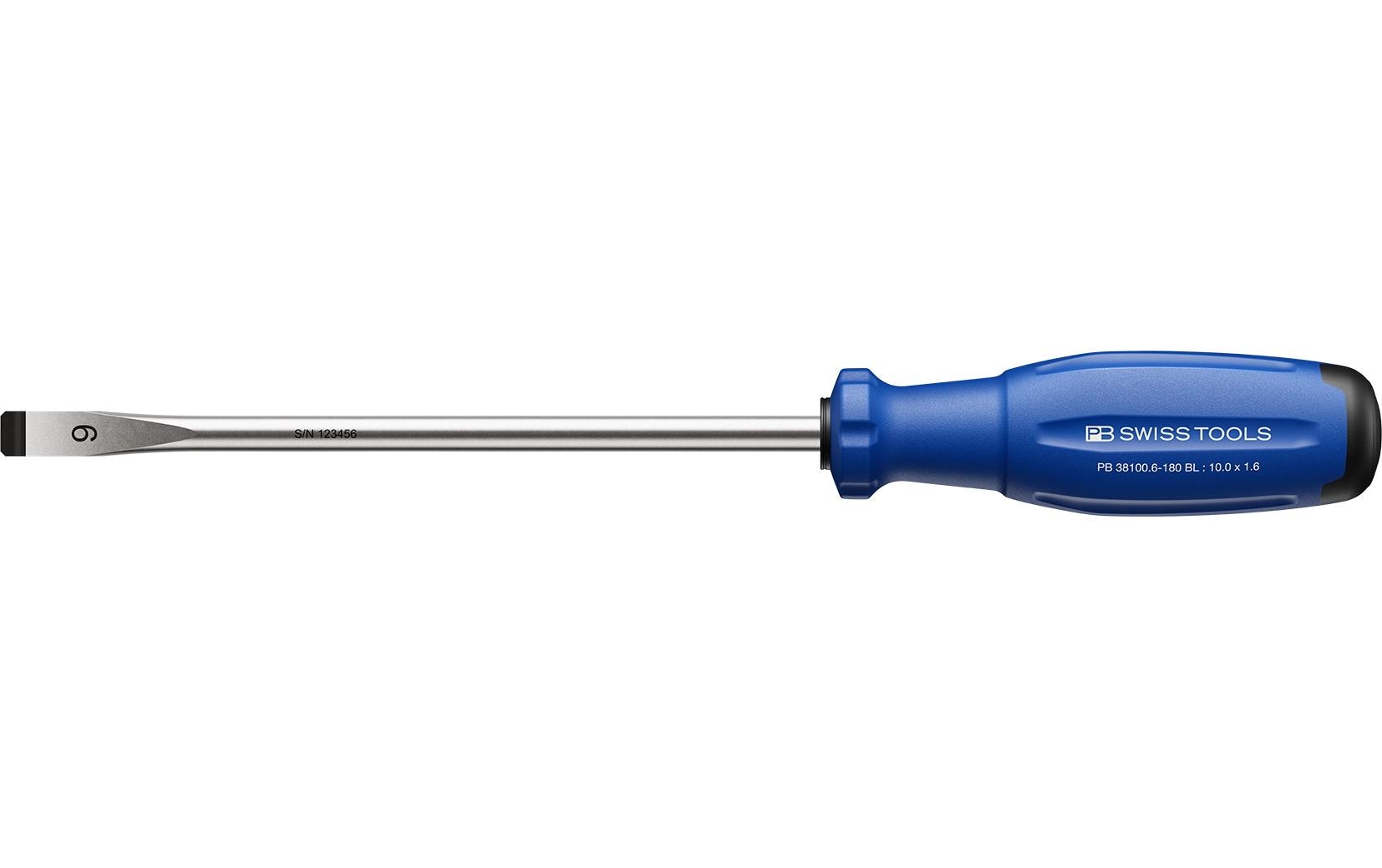 PB Swiss Tools SwissGrip Evo – Schraubenzieher-Set SL, 8 mm – PB 38100.6-180 BL