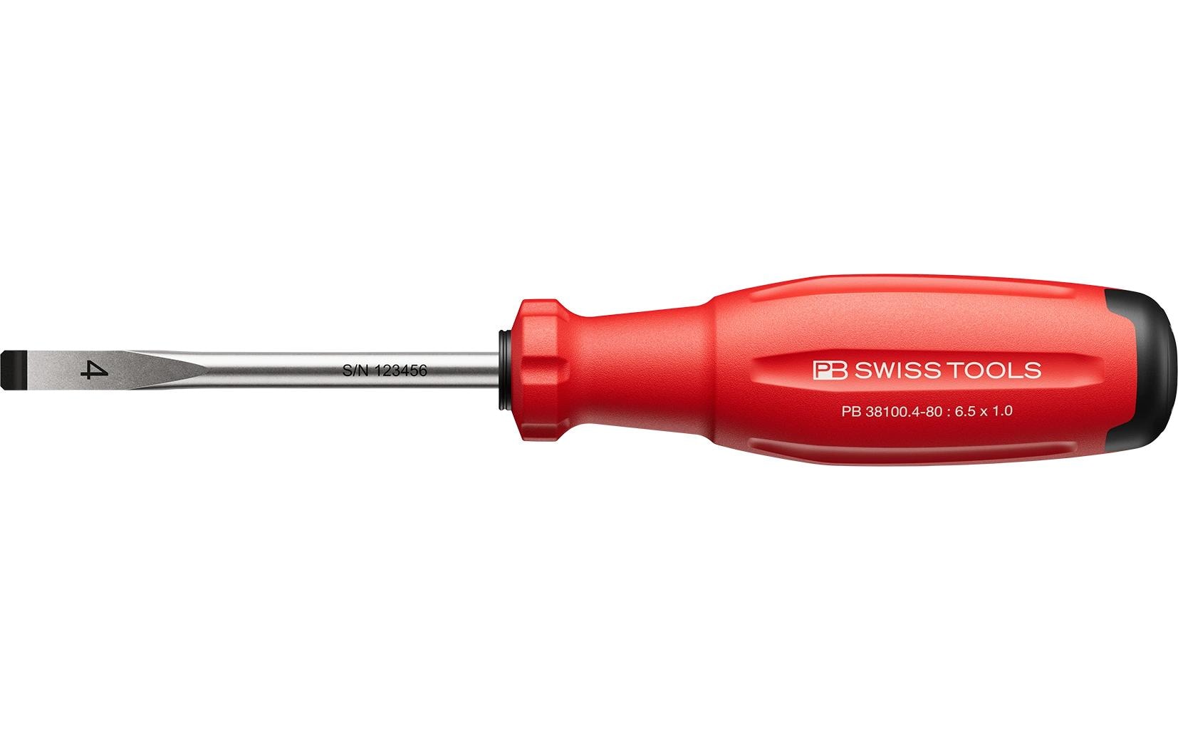 PB Swiss Tools SwissGrip Evo Schraubenzieher SL4 – Klingenlänge 189 mm