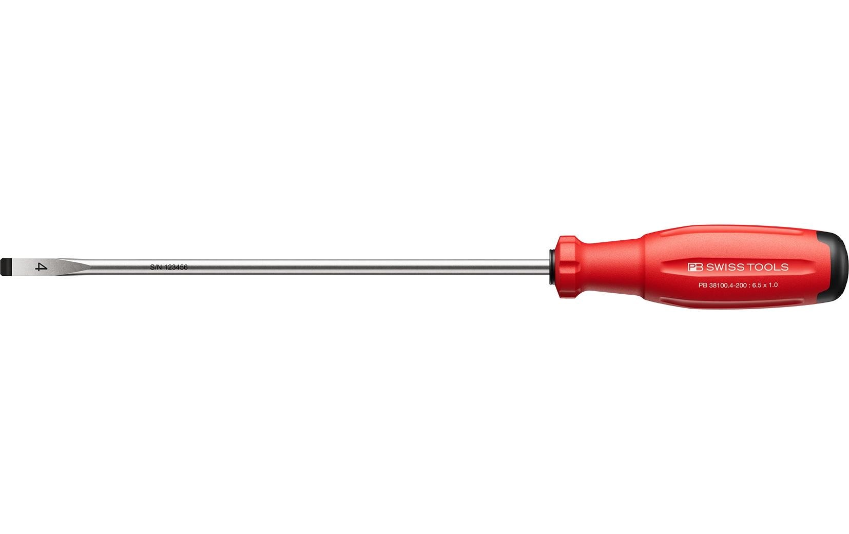 PB Swiss Tools SwissGrip Evo – Schraubenzieher-Set SL, 1-teilig, 4 mm – PB 38100.4-200