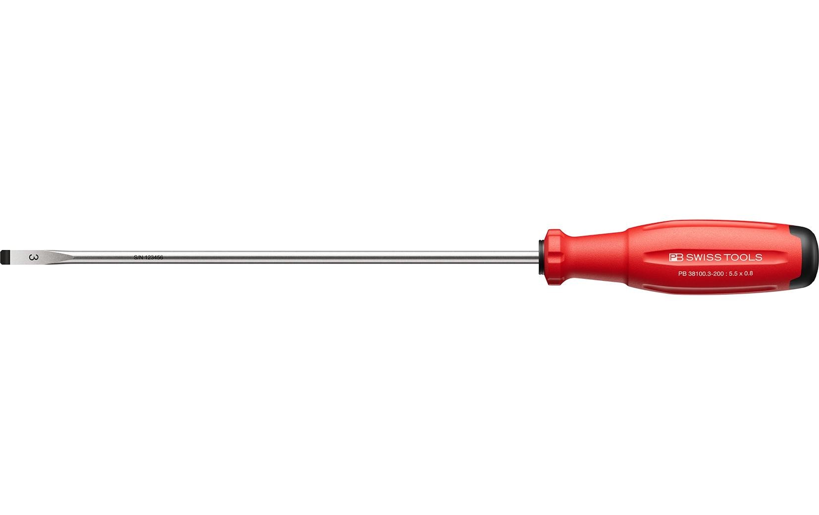 PB Swiss Tools SwissGrip Evo – Schlitz-Schraubenzieher-Set SL, 1-teilig – PB 38100.3-200