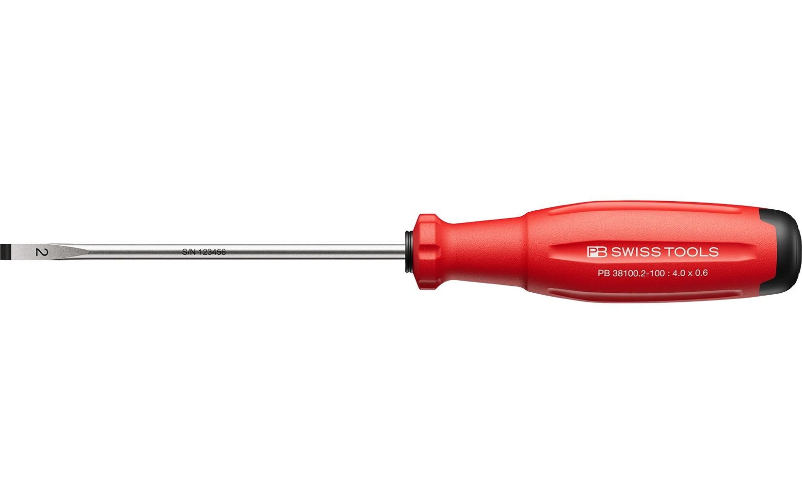PB Swiss Tools SwissGrip Evo – Schraubenzieher-Set, 4 mm, SL, 1-teilig, PB 38100.2-100