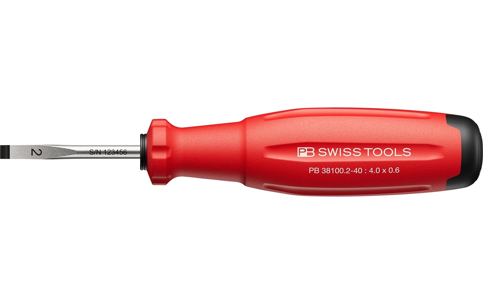 PB Swiss Tools SwissGrip Evo – Schlitz-Schraubenzieher-Set SL 2 mm, 1-teilig – PB 38100.2-40