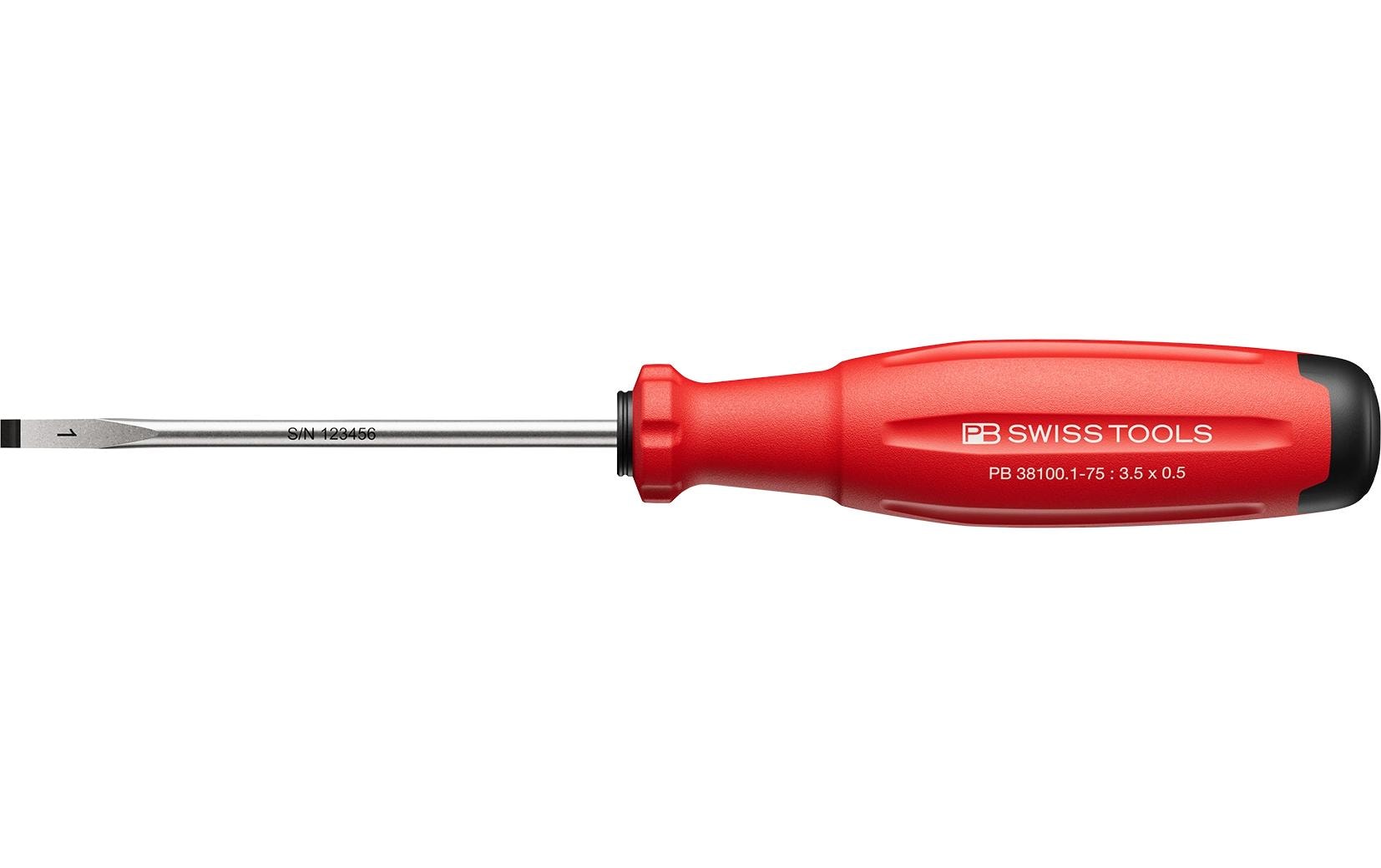 PB Swiss Tools SwissGrip Evo – Schraubenzieher-Set SL, 1-teilig, PB 38100.1-75