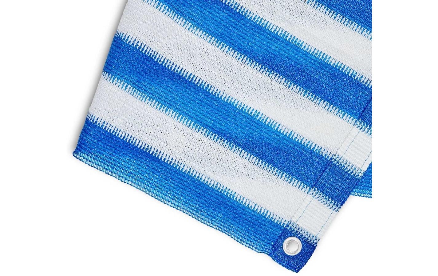 Lumaland Balkonsichtschutz 5000 × 900 mm – Blau – mit Ösen, Befestigungsmaterial