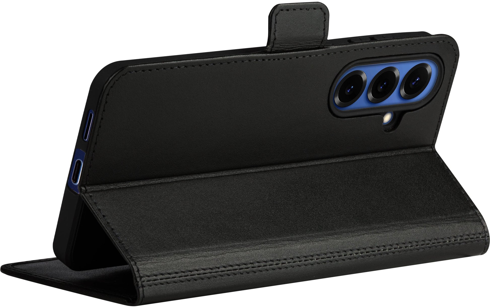 Dbramante1928 Copenhagen – Wallethülle – für Samsung Galaxy S26, mit Ständer, mit Kartenfach, Leder, Schwarz